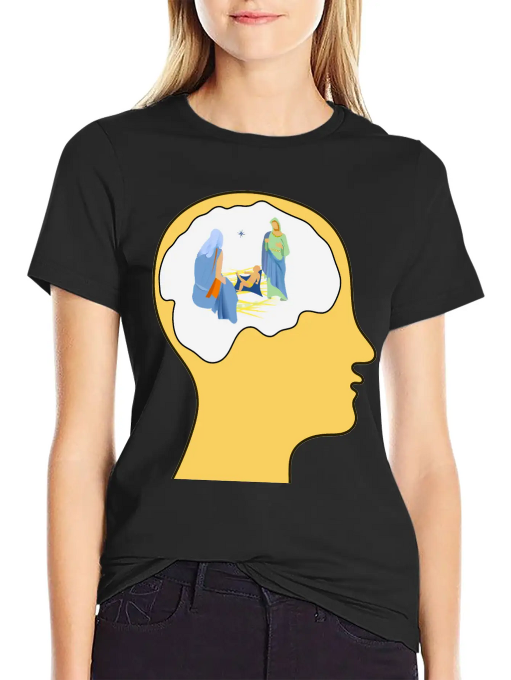 Thinking Of Christmas 2 Basic Graphic T-Shirt – Daily Comfort In Soft Cotton