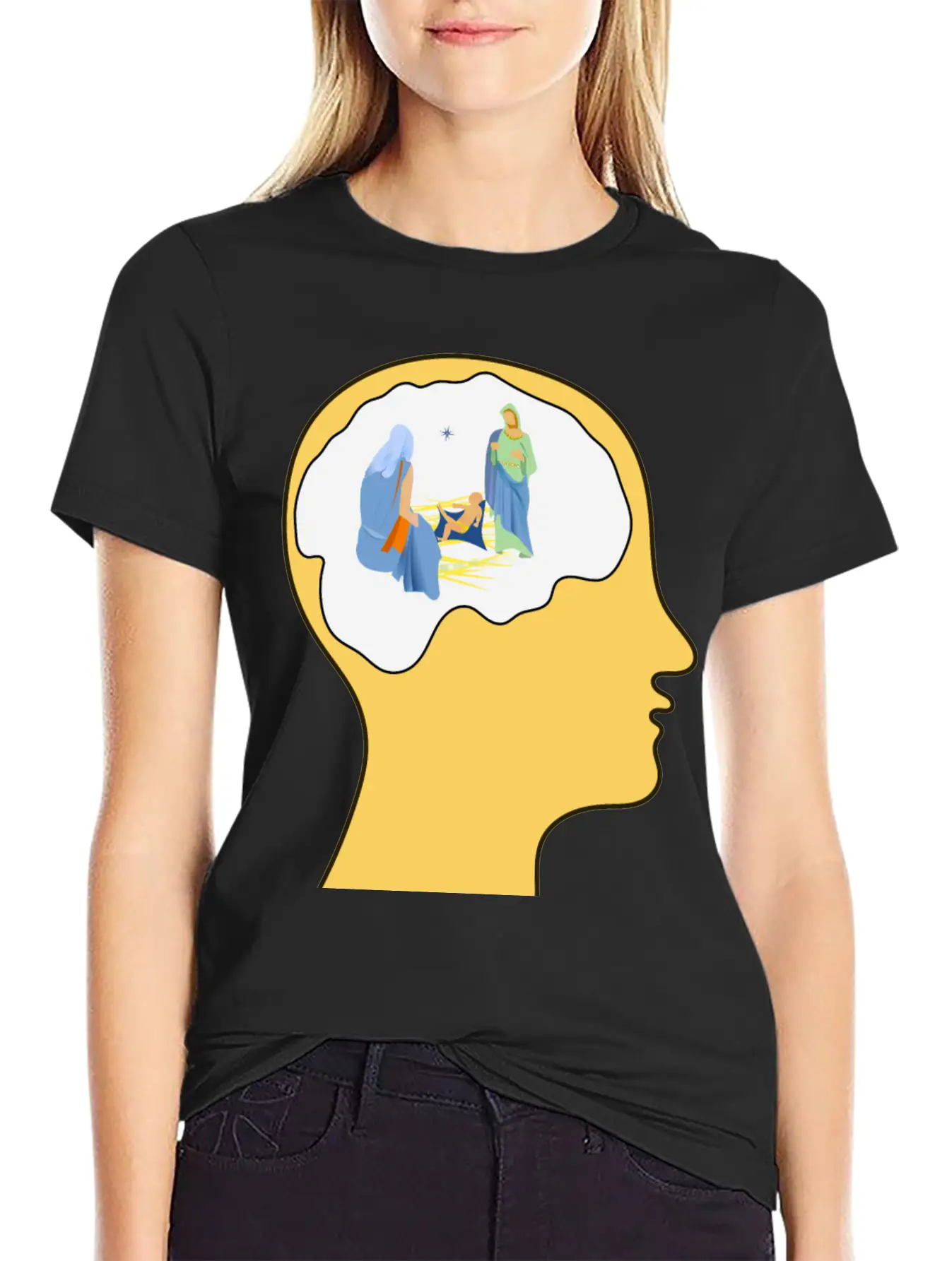 Thinking Of Christmas 2 Basic Graphic T-Shirt – Daily Comfort In Soft Cotton