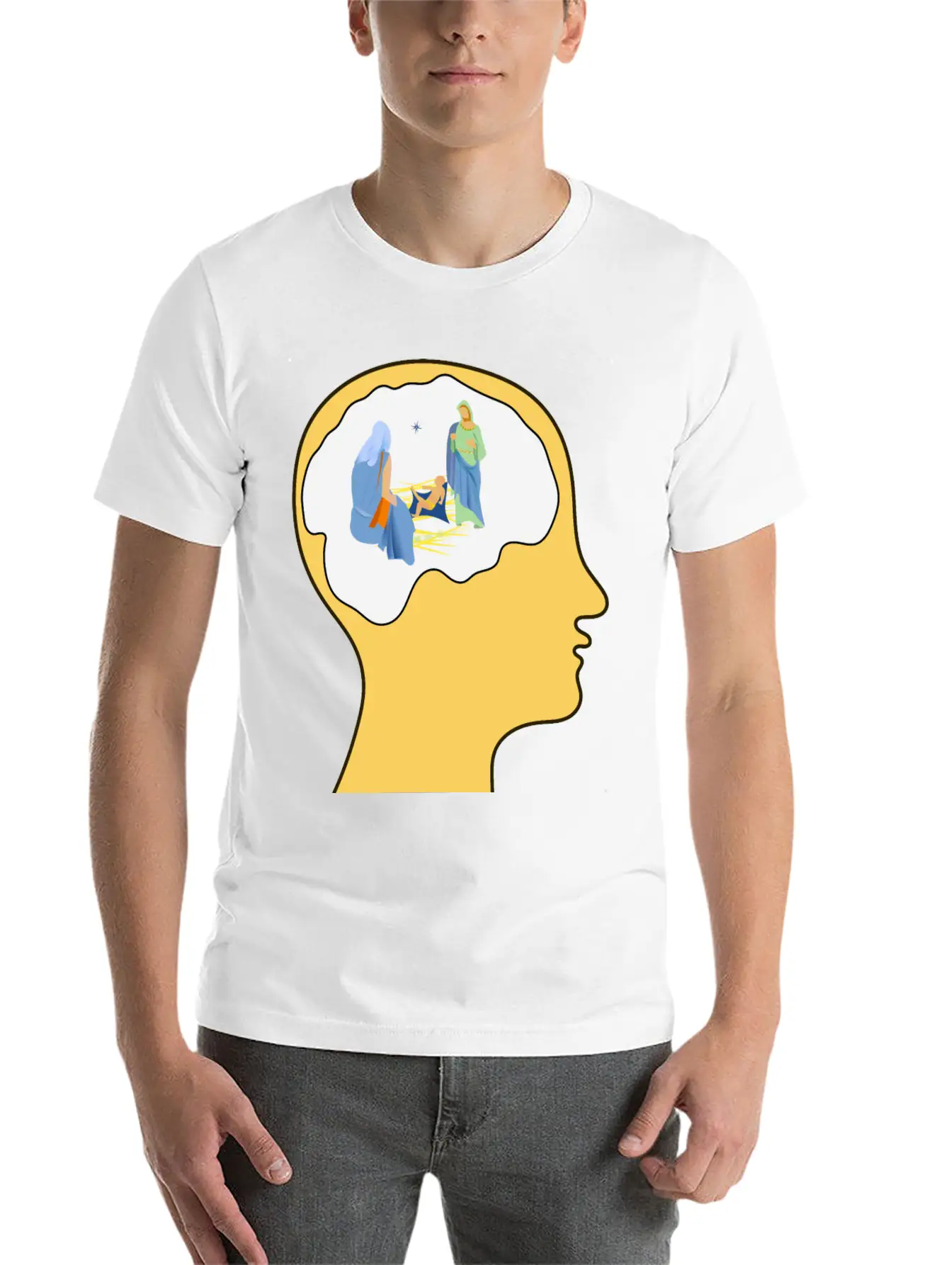 Thinking Of Christmas 2 Basic Graphic T-Shirt – Daily Comfort In Soft Cotton