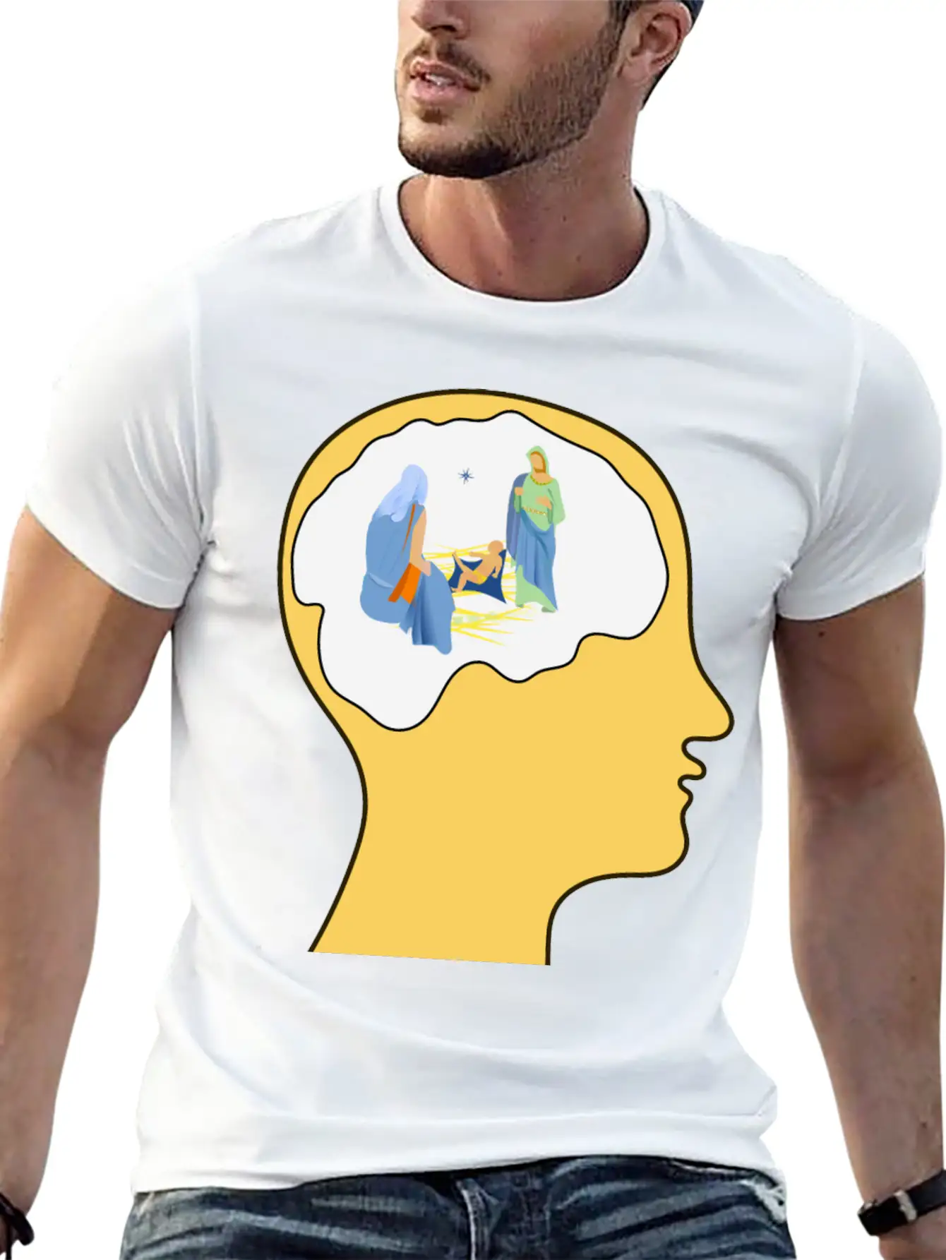 Thinking Of Christmas 2 Basic Graphic T-Shirt – Daily Comfort In Soft Cotton