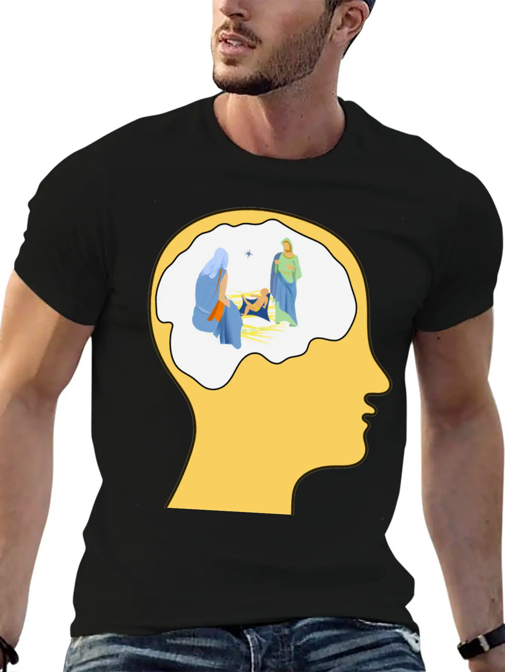 Thinking Of Christmas 2 Basic Graphic T-Shirt – Daily Comfort In Soft Cotton