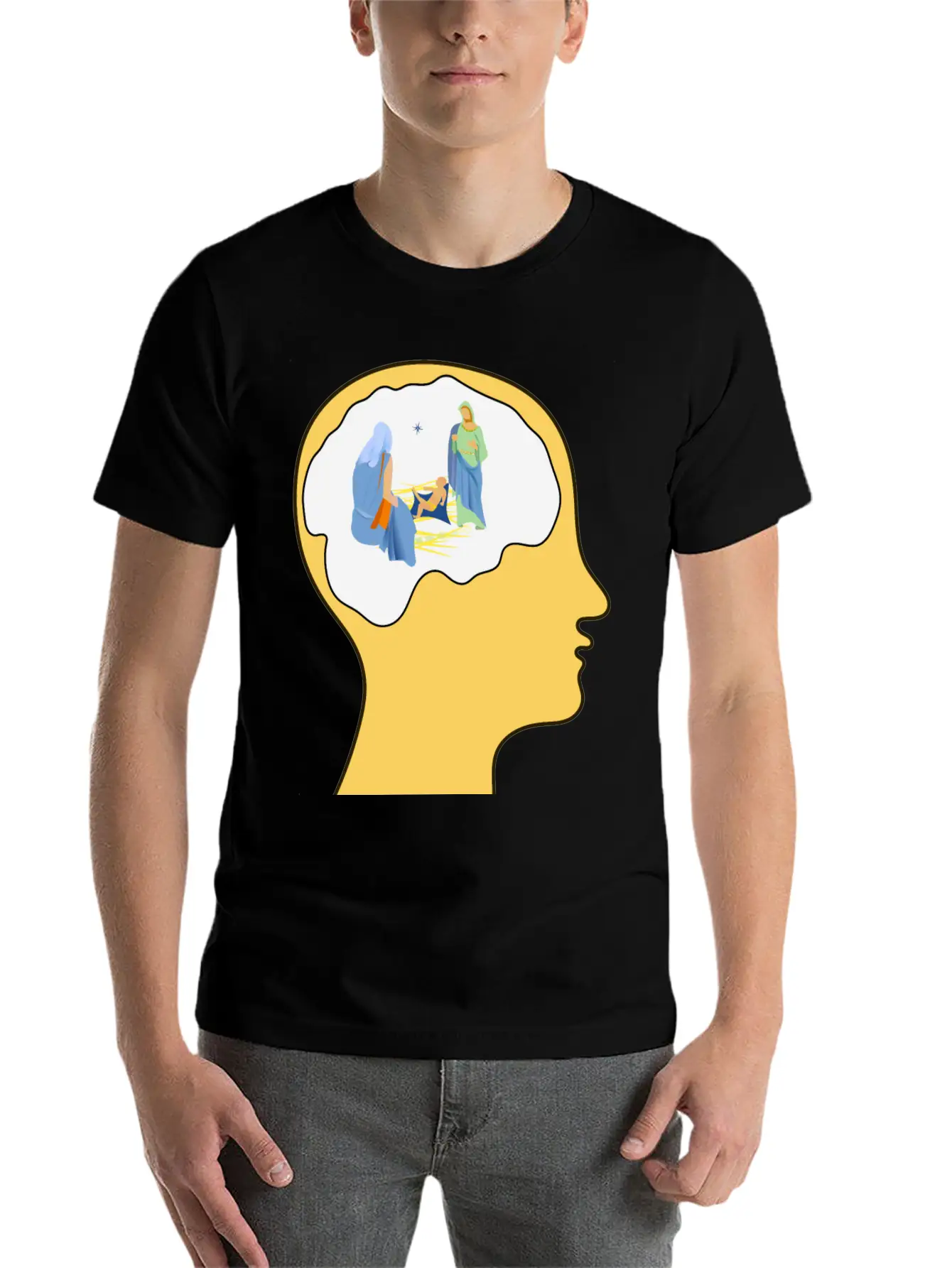 Thinking Of Christmas 2 Basic Graphic T-Shirt – Daily Comfort In Soft Cotton