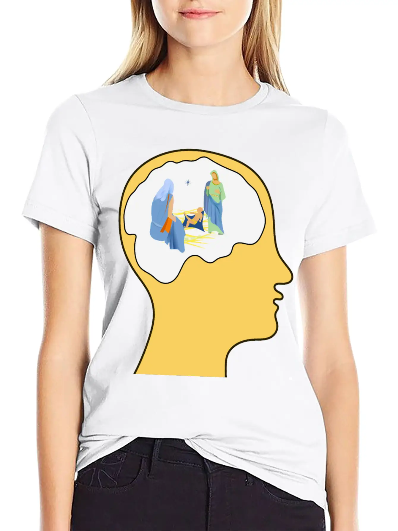 Thinking Of Christmas 2 Basic Graphic T-Shirt – Daily Comfort In Soft Cotton