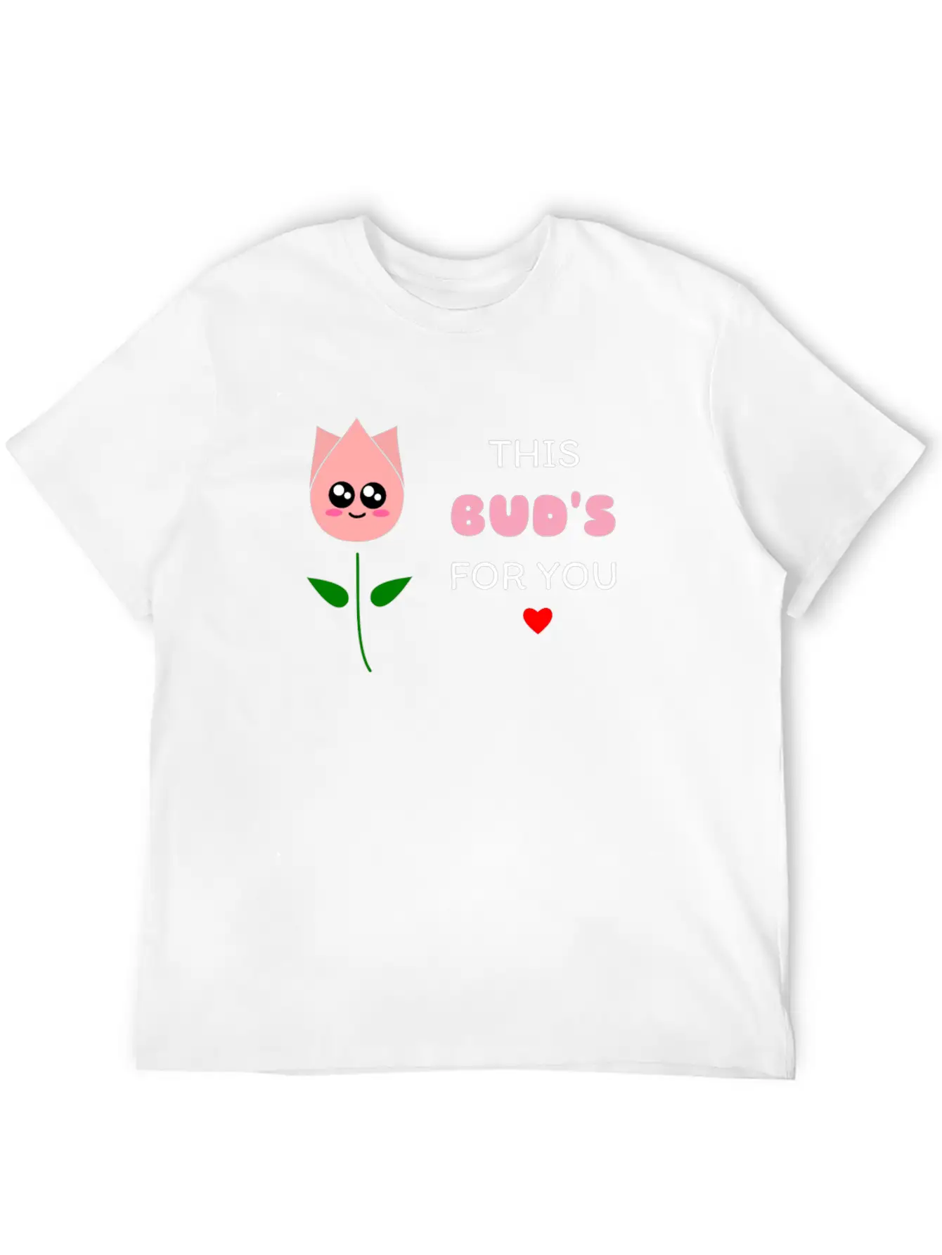 This Bud's For You Cute Bud Pun Relaxed Everyday Tee – Lightweight And Durable Cotton