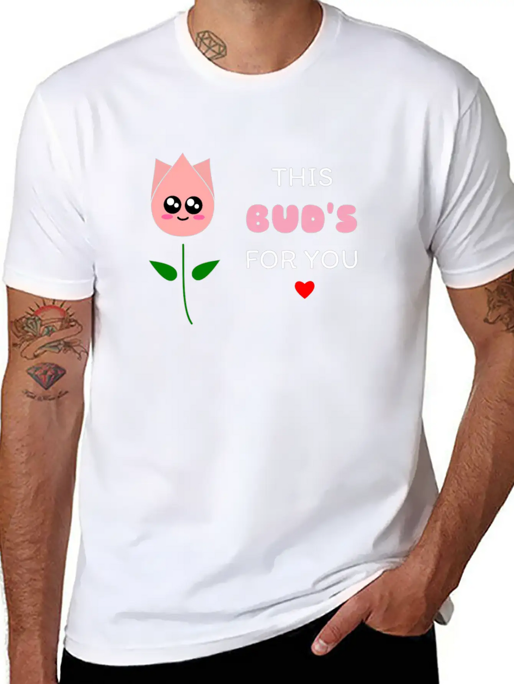 This Bud's For You Cute Bud Pun Relaxed Everyday Tee – Lightweight And Durable Cotton