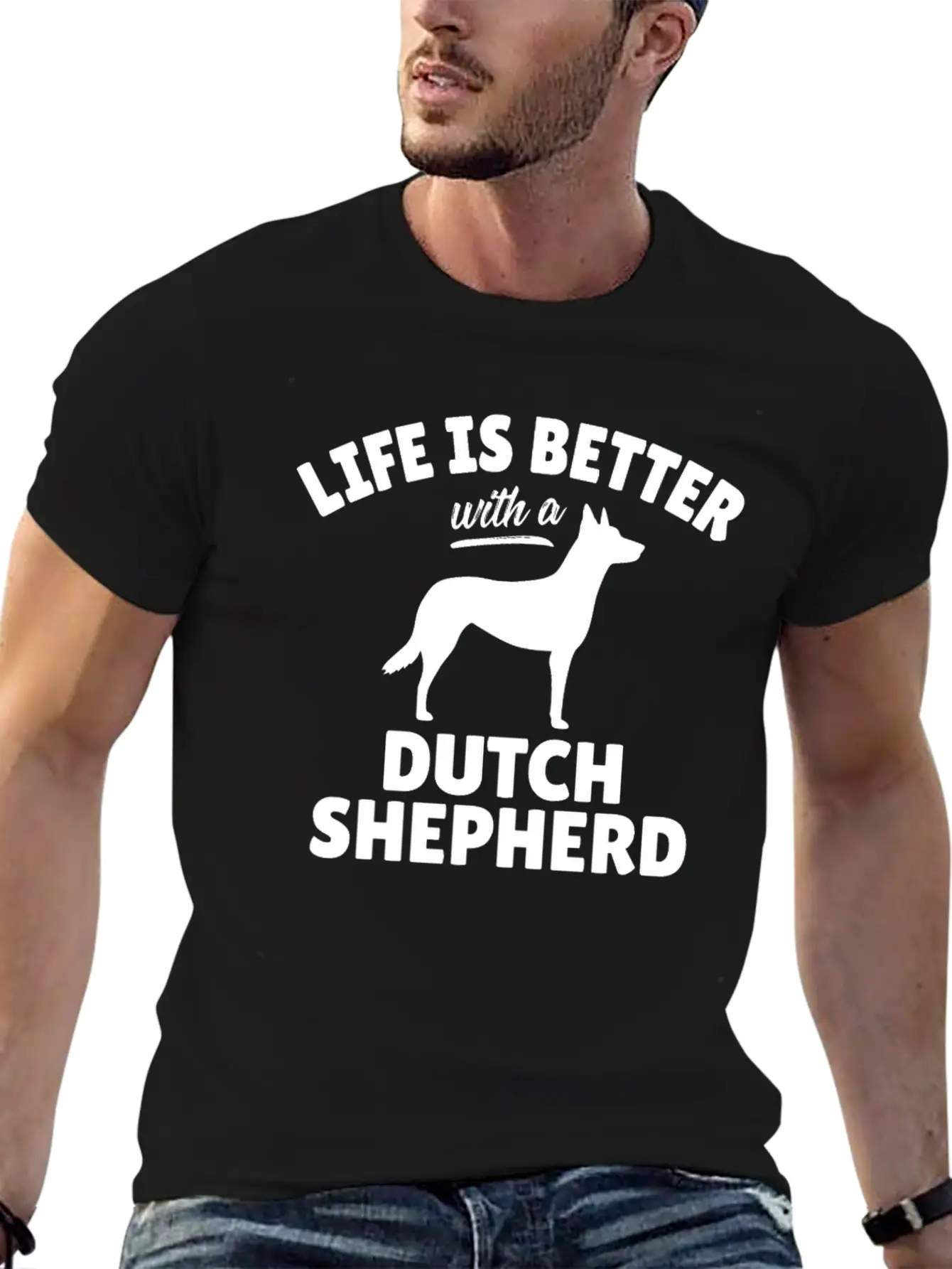 This Cool Dutch Shepherd Dog Design Is Perfect For Breathable Soft Cotton T-Shirt – Timeless Casual Look