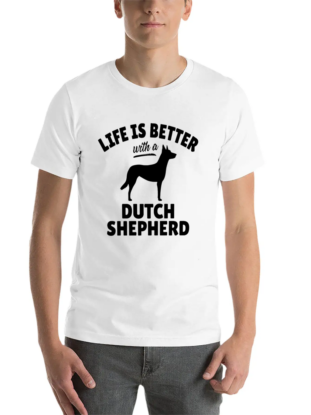 This Cool Dutch Shepherd Dog Design Is Perfect For Breathable Soft Cotton T-Shirt – Timeless Casual Look