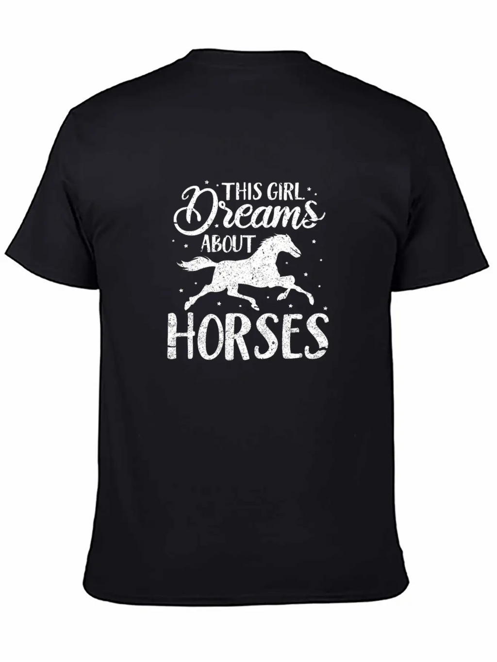 This Girl Dreams About Horses Breathable Soft Cotton T-Shirt – Timeless Casual Look