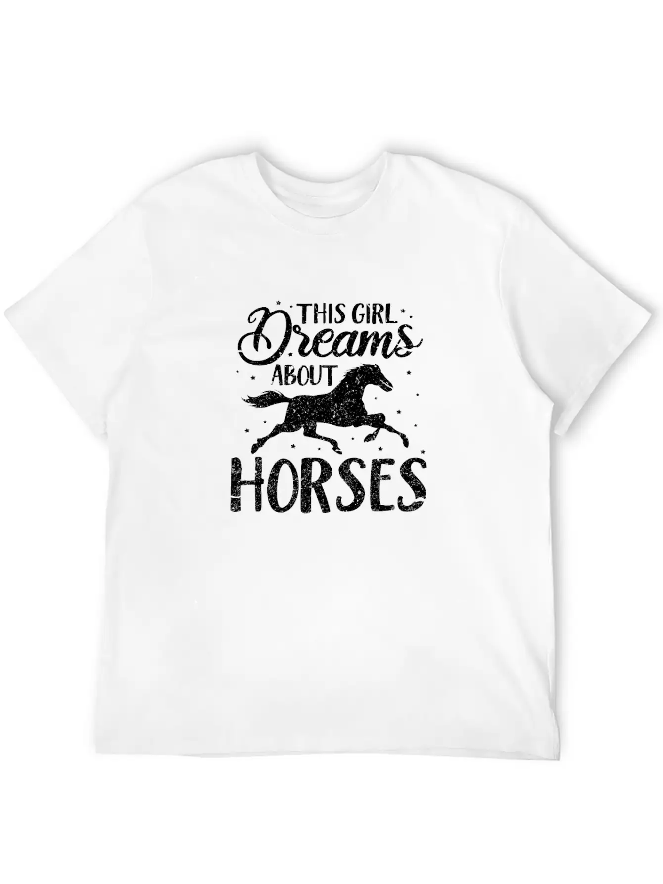 This Girl Dreams About Horses Breathable Soft Cotton T-Shirt – Timeless Casual Look