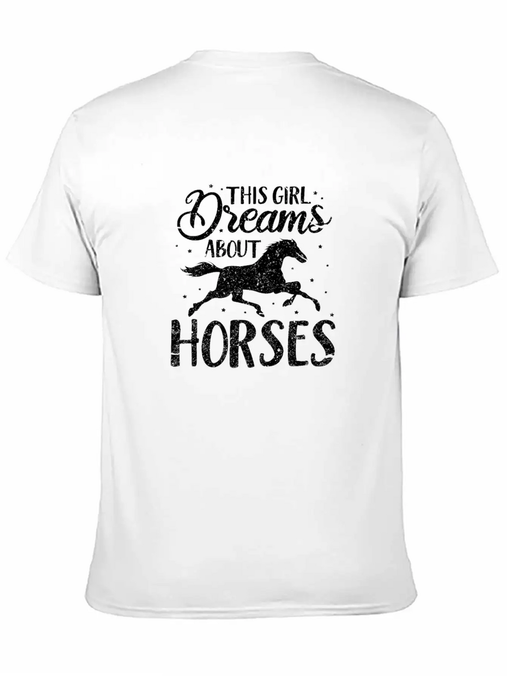 This Girl Dreams About Horses Breathable Soft Cotton T-Shirt – Timeless Casual Look
