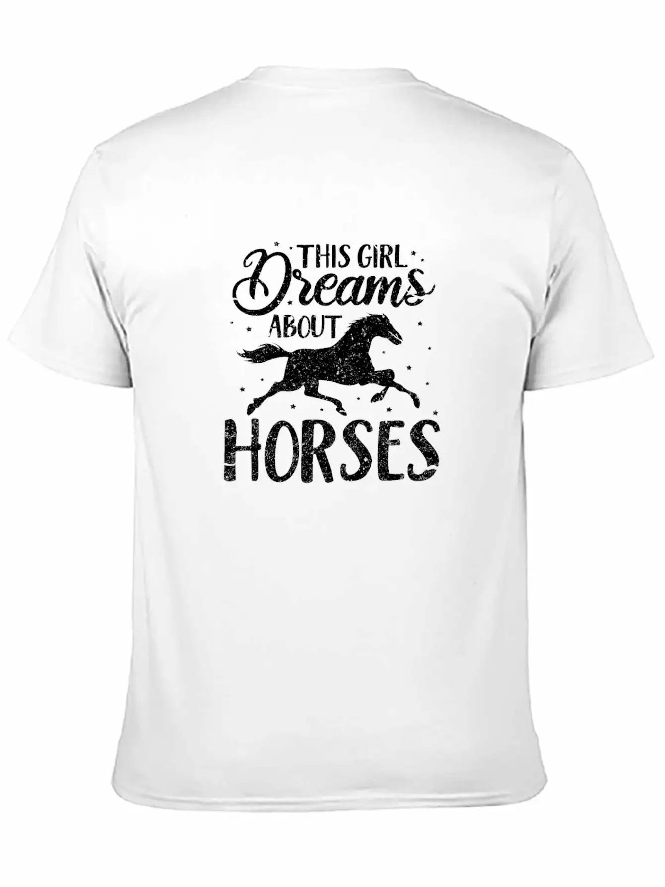 This Girl Dreams About Horses Breathable Soft Cotton T-Shirt – Timeless Casual Look