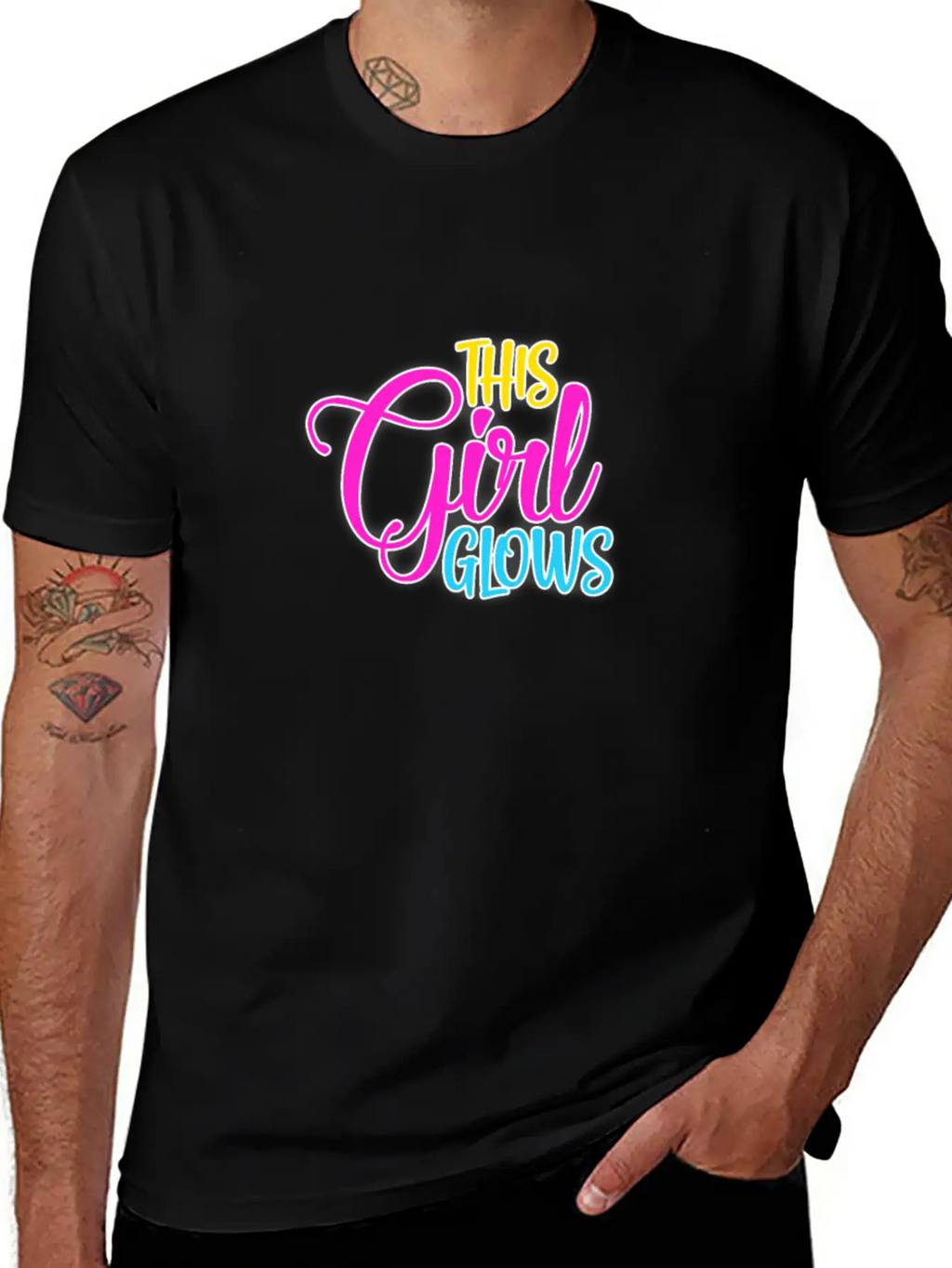 This Girl Glows Classic Cotton Tee – Unisex Comfort For Any Season
