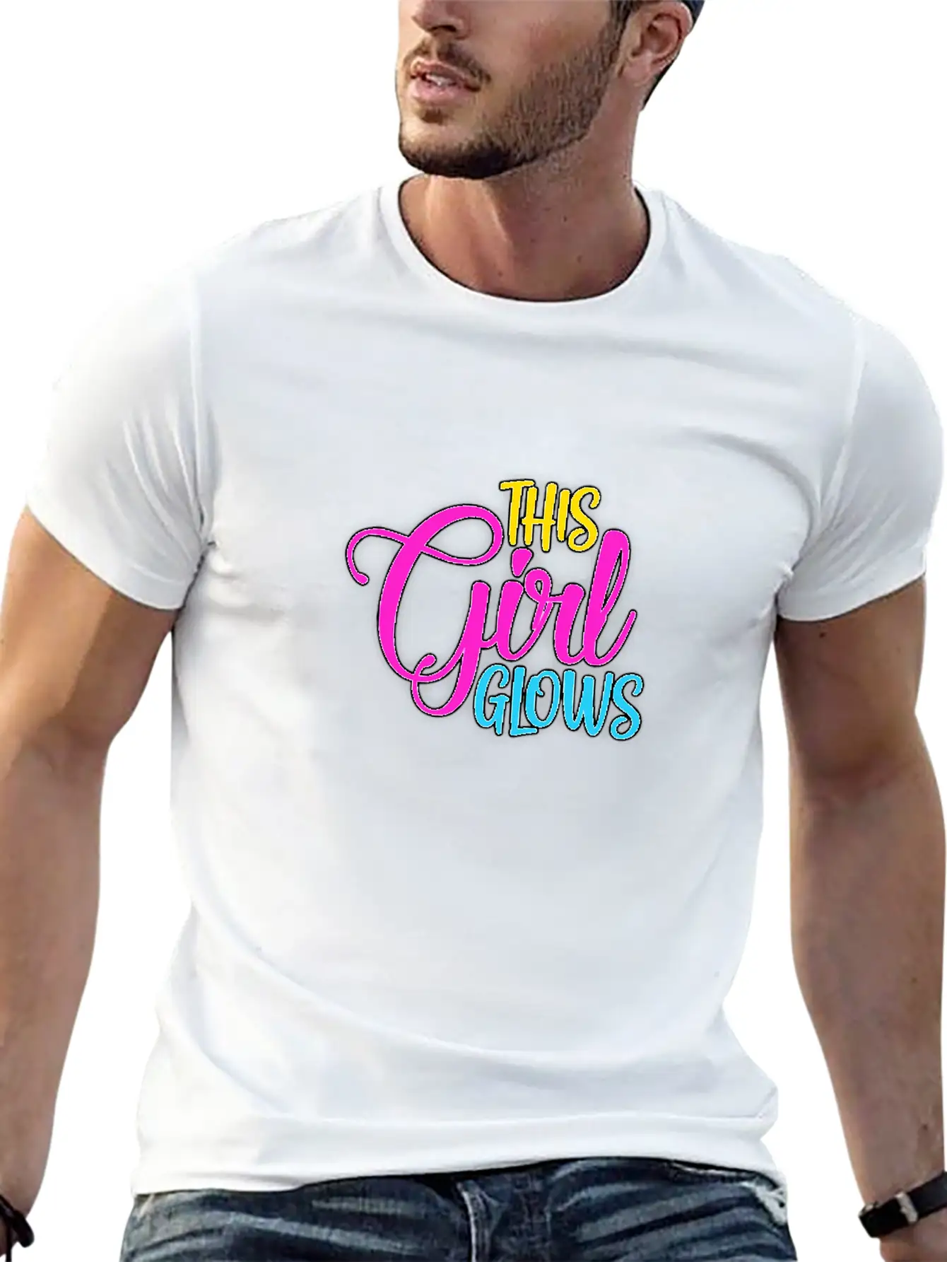 This Girl Glows Classic Cotton Tee – Unisex Comfort For Any Season