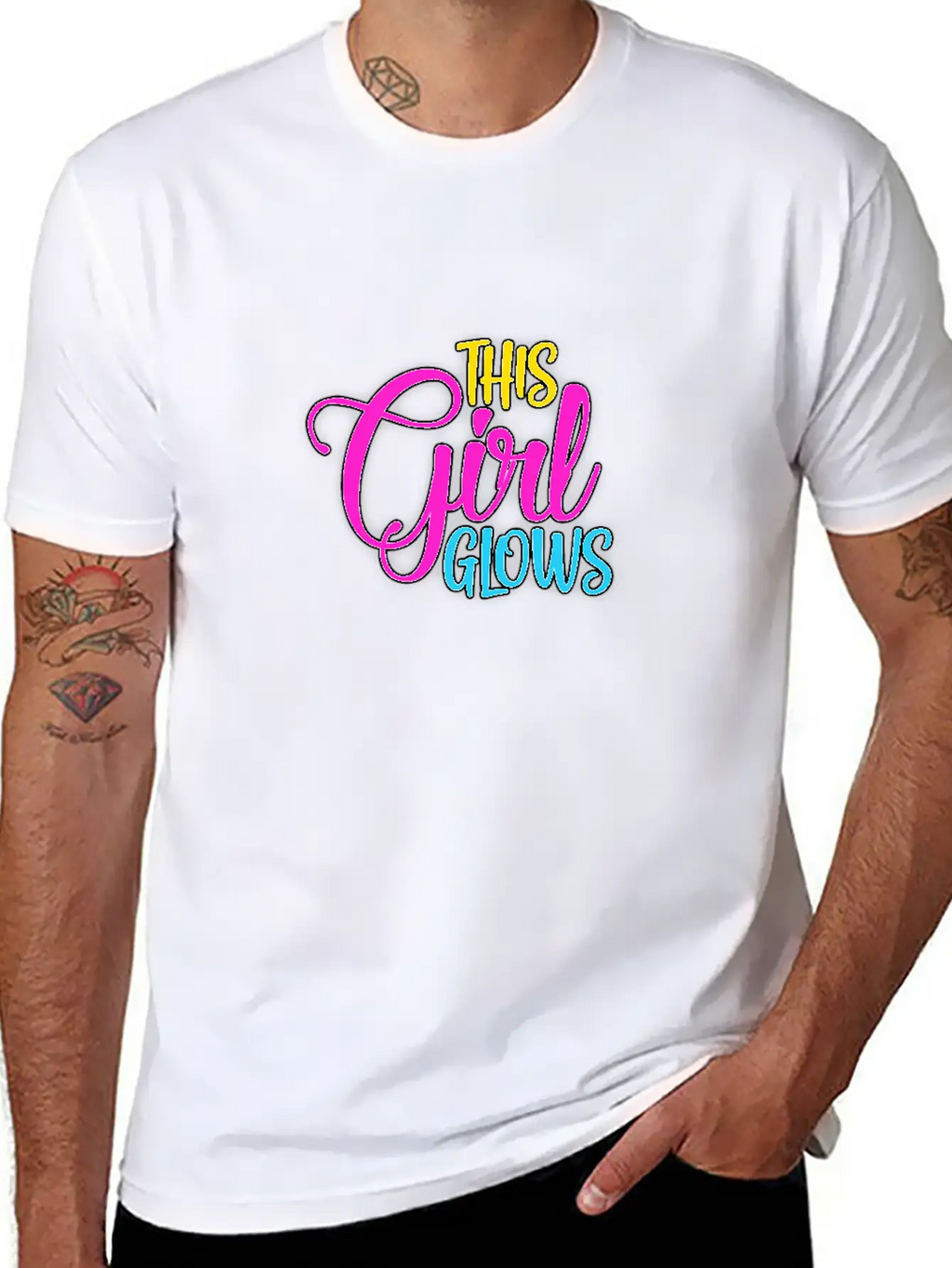 This Girl Glows Classic Cotton Tee – Unisex Comfort For Any Season