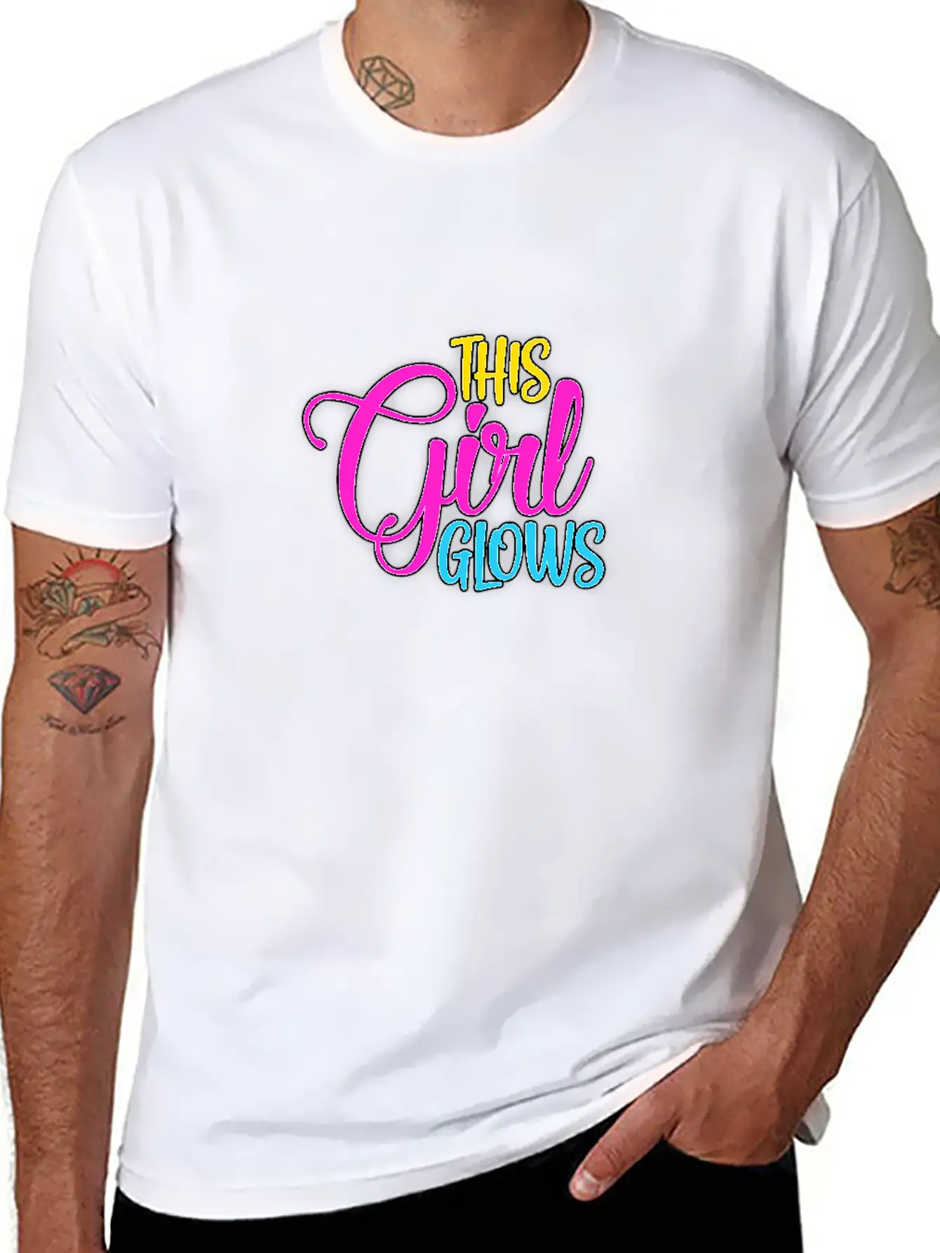 This Girl Glows Classic Cotton Tee – Unisex Comfort For Any Season