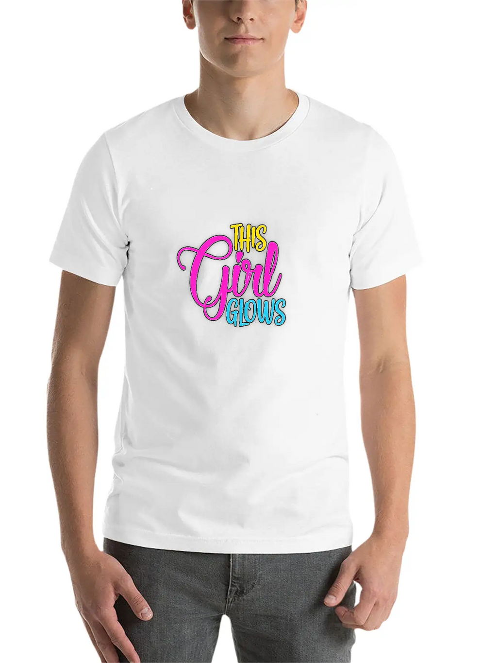 This Girl Glows Classic Cotton Tee – Unisex Comfort For Any Season