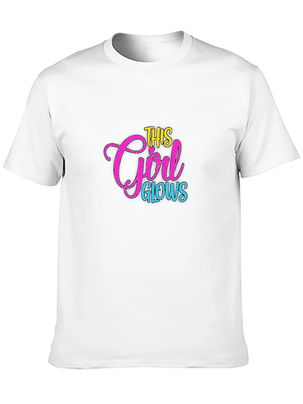 This Girl Glows Classic Cotton Tee – Unisex Comfort For Any Season