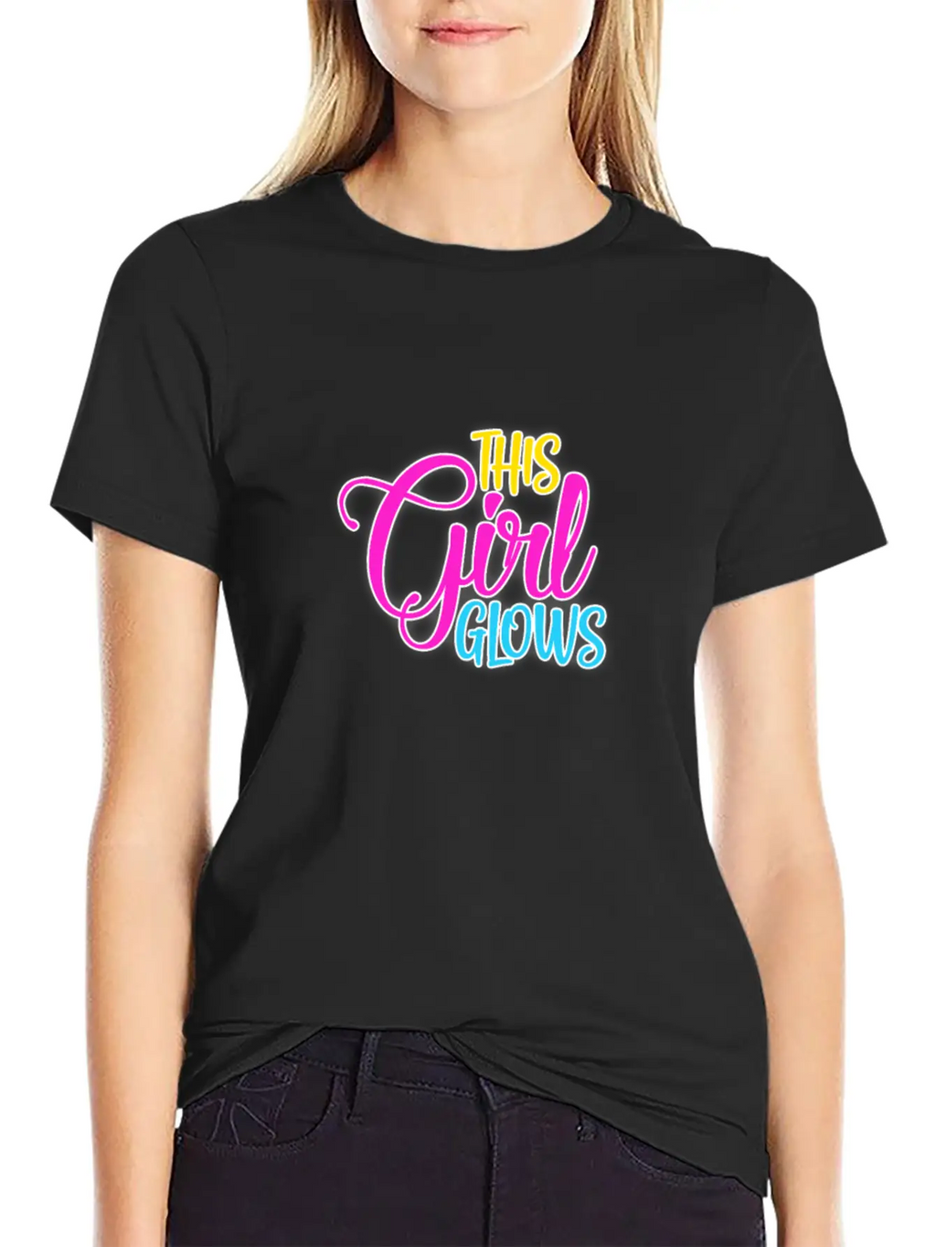 This Girl Glows Classic Cotton Tee – Unisex Comfort For Any Season