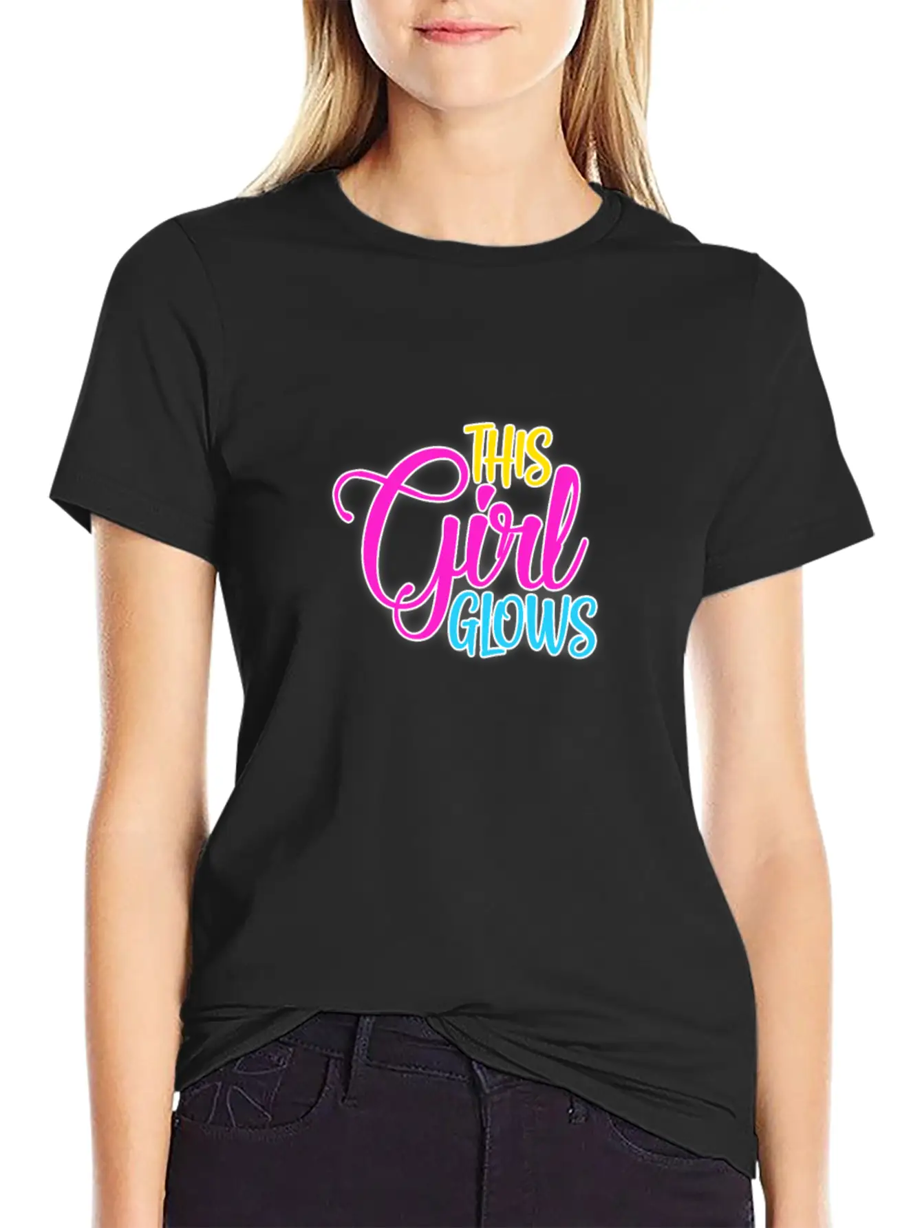 This Girl Glows Classic Cotton Tee – Unisex Comfort For Any Season