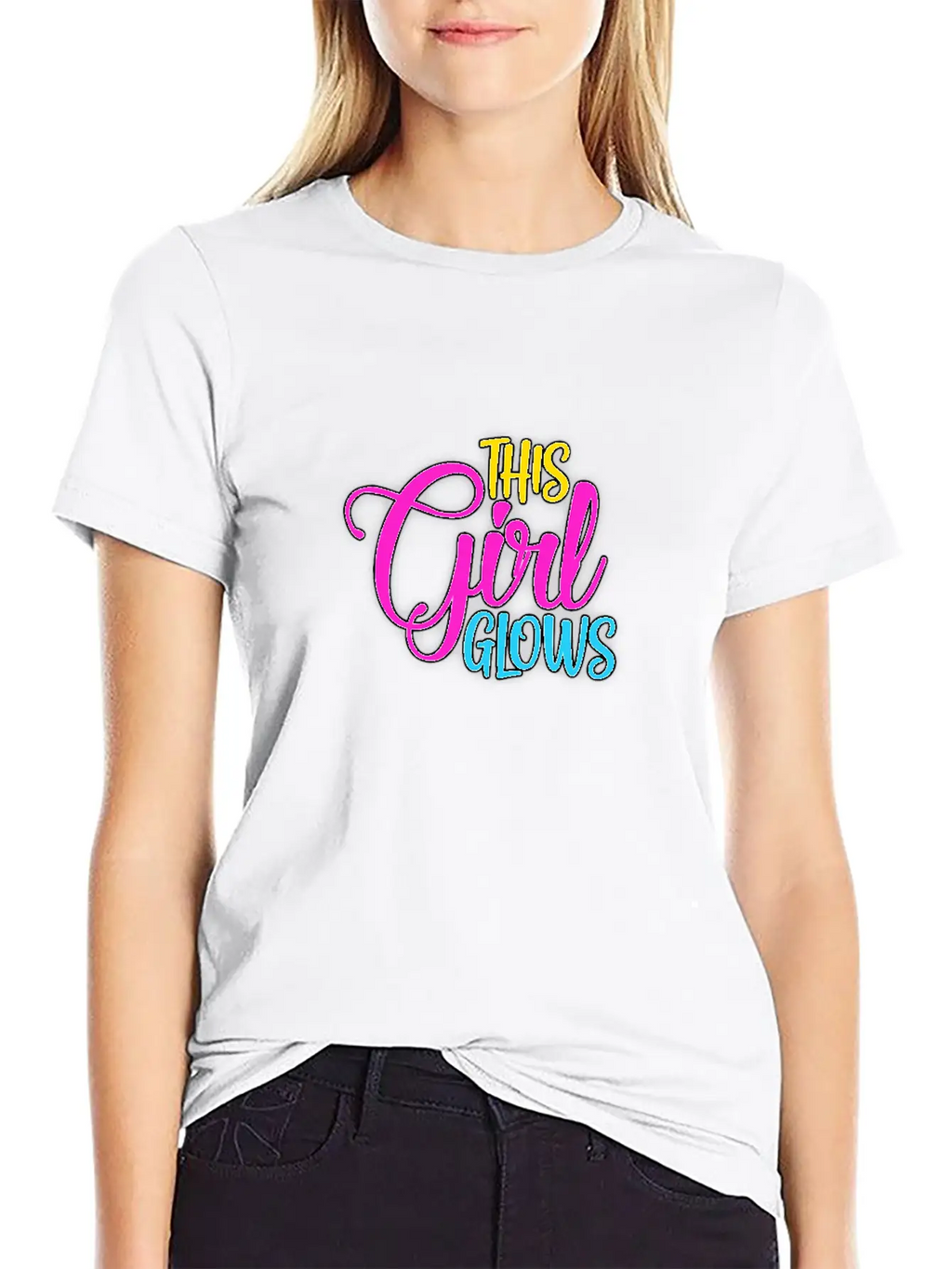 This Girl Glows Classic Cotton Tee – Unisex Comfort For Any Season
