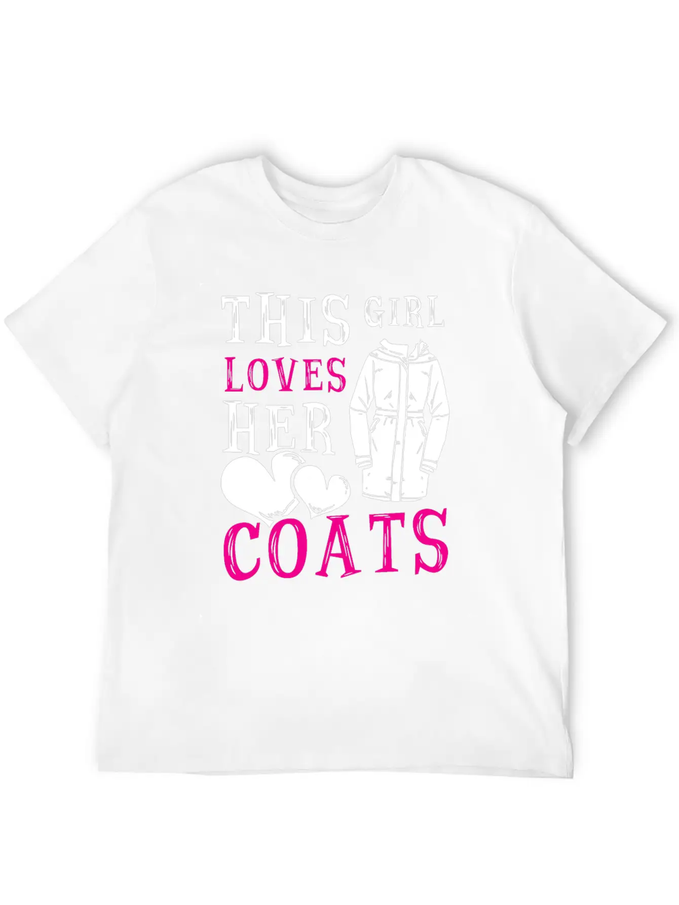 This Girl Loves Her Coats TShirt Relaxed Everyday Tee – Lightweight And Durable Cotton
