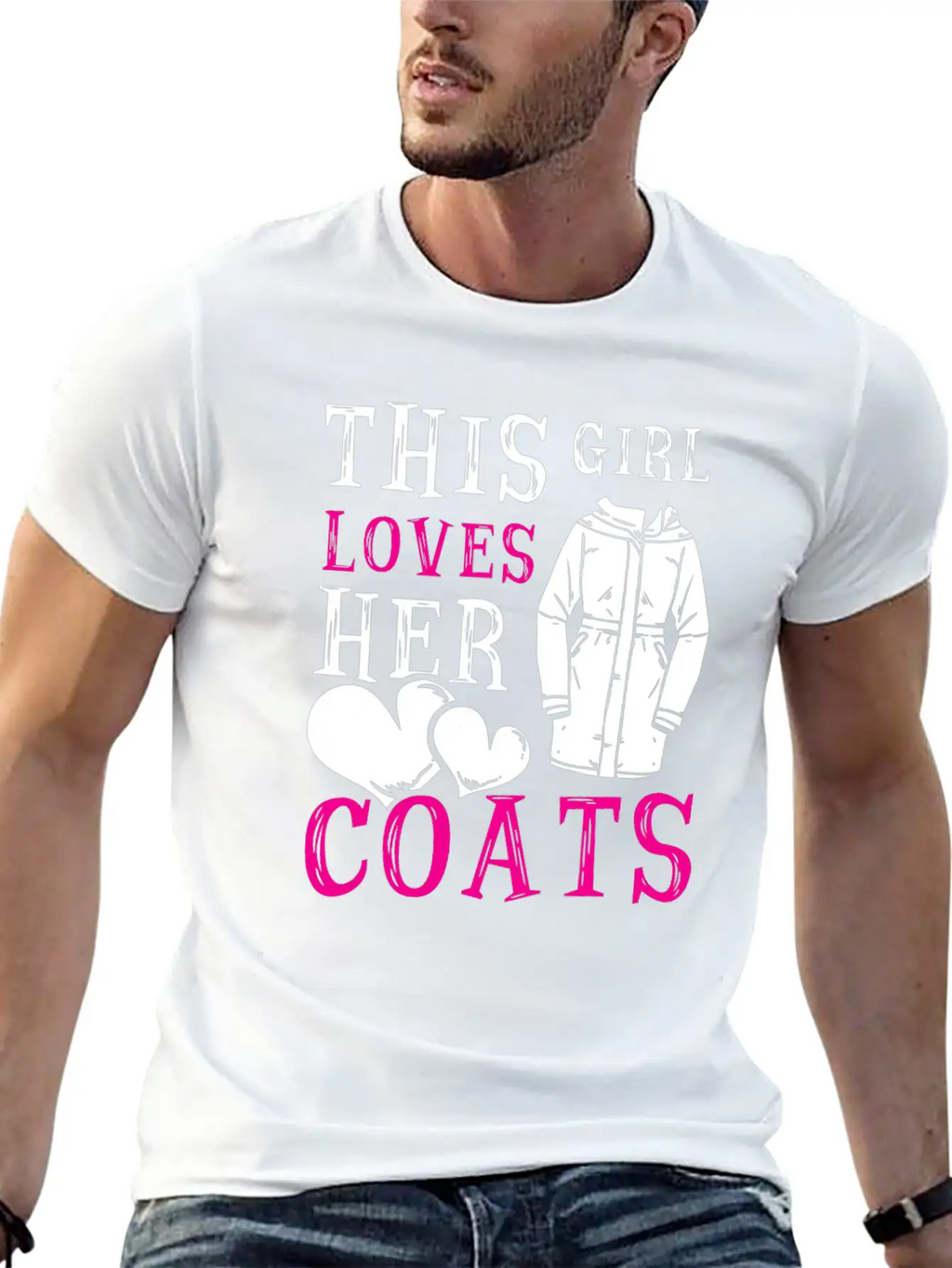 This Girl Loves Her Coats TShirt Relaxed Everyday Tee – Lightweight And Durable Cotton
