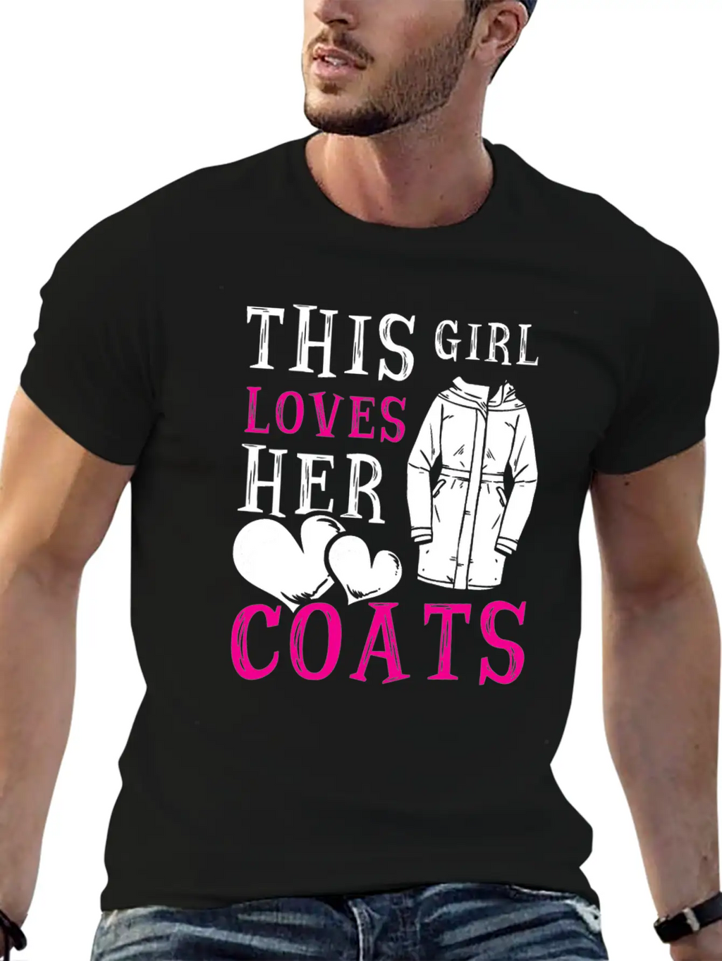 This Girl Loves Her Coats TShirt Relaxed Everyday Tee – Lightweight And Durable Cotton