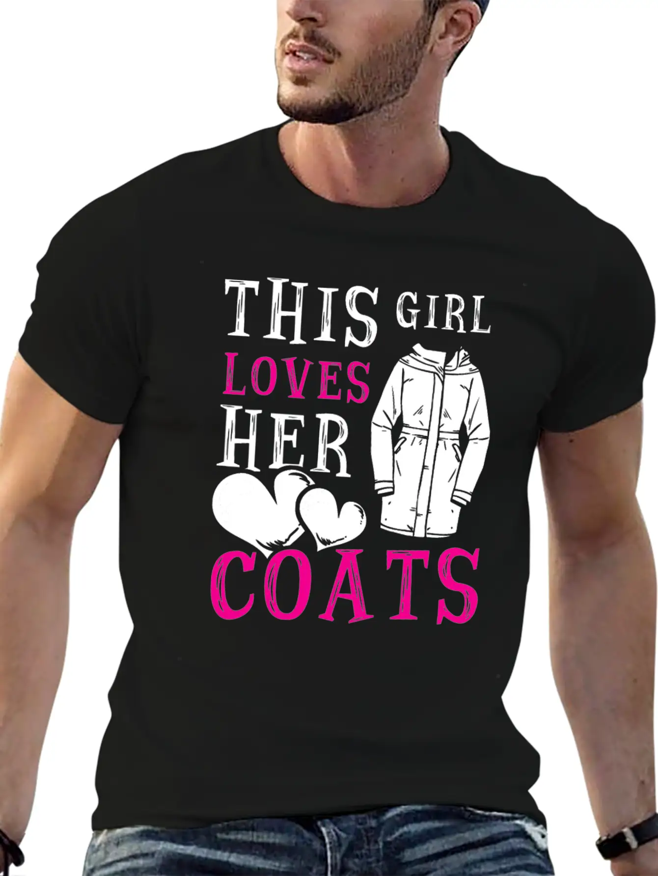 This Girl Loves Her Coats TShirt Relaxed Everyday Tee – Lightweight And Durable Cotton