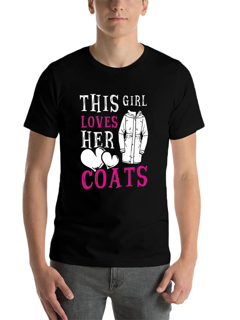This Girl Loves Her Coats TShirt Relaxed Everyday Tee – Lightweight And Durable Cotton