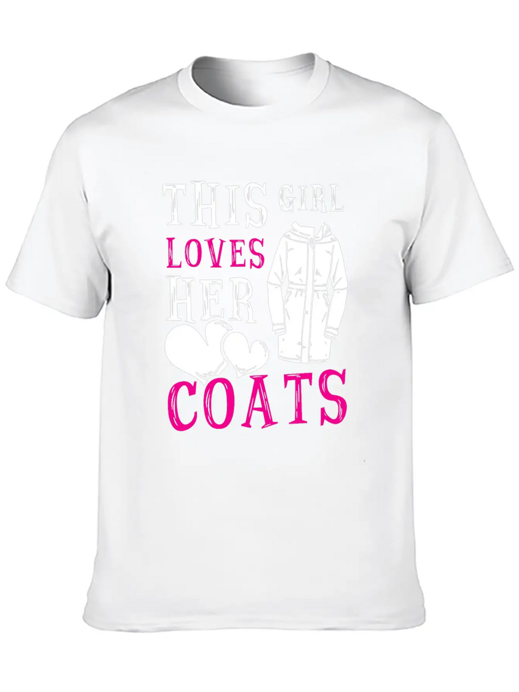 This Girl Loves Her Coats TShirt Relaxed Everyday Tee – Lightweight And Durable Cotton