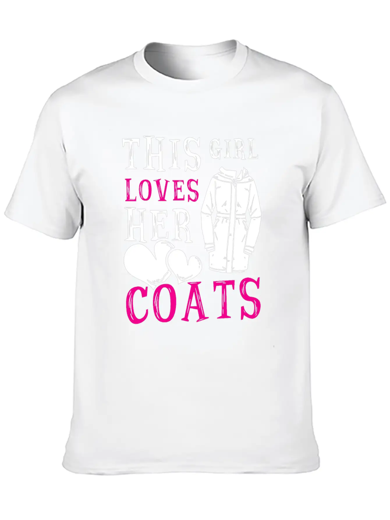 This Girl Loves Her Coats TShirt Relaxed Everyday Tee – Lightweight And Durable Cotton