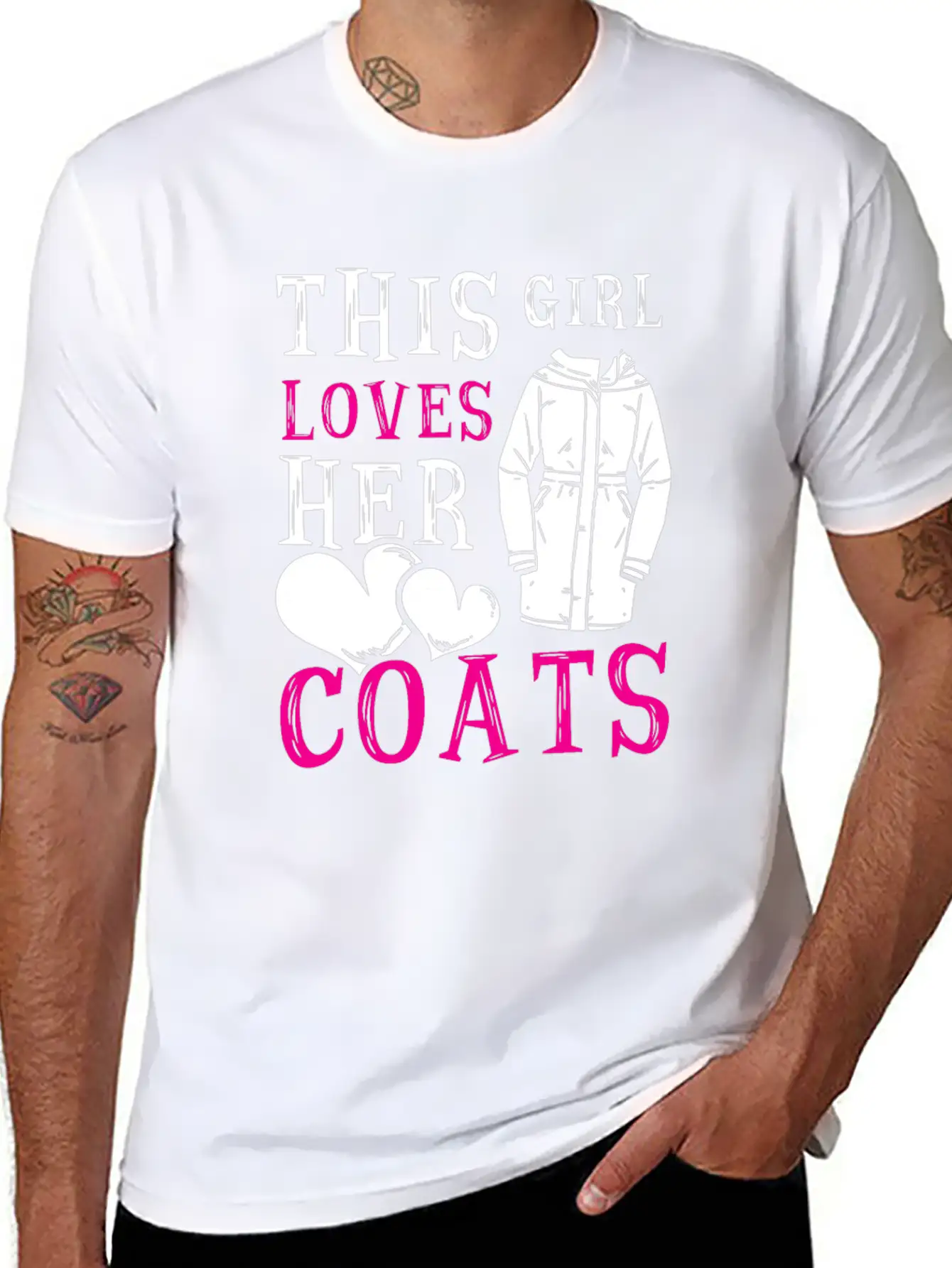 This Girl Loves Her Coats TShirt Relaxed Everyday Tee – Lightweight And Durable Cotton