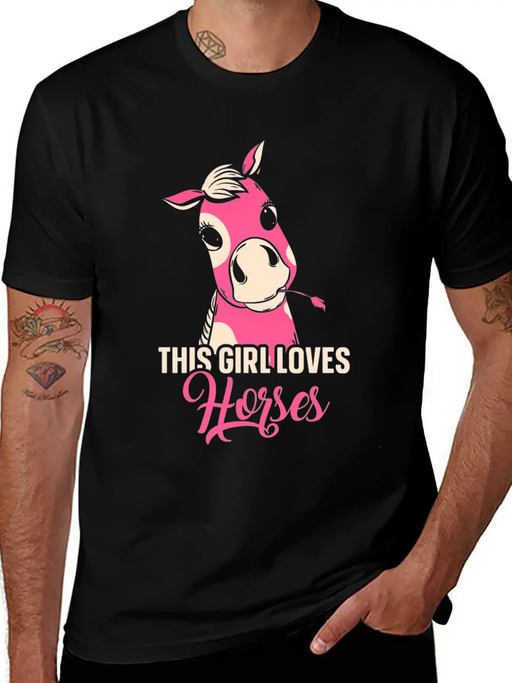 This Girl Loves Horses Riding Horse Lover Rider Breathable Graphic T-Shirt – Perfect For Casual Days