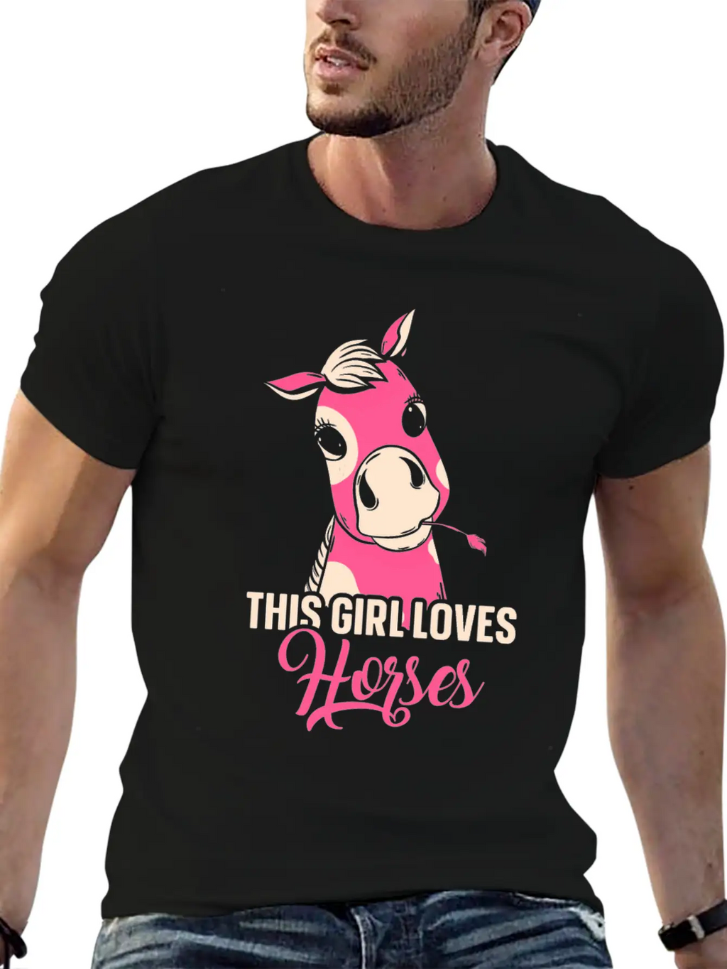 This Girl Loves Horses Riding Horse Lover Rider Breathable Graphic T-Shirt – Perfect For Casual Days