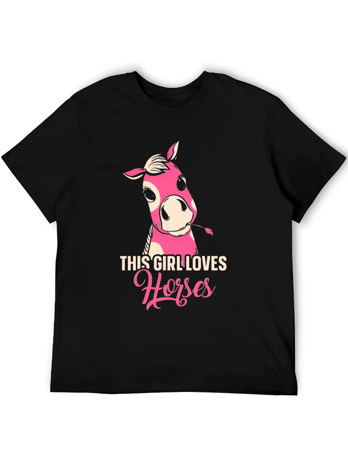 This Girl Loves Horses Riding Horse Lover Rider Breathable Graphic T-Shirt – Perfect For Casual Days