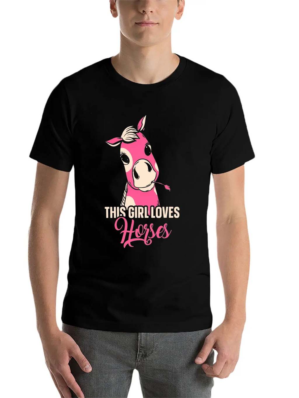 This Girl Loves Horses Riding Horse Lover Rider Breathable Graphic T-Shirt – Perfect For Casual Days