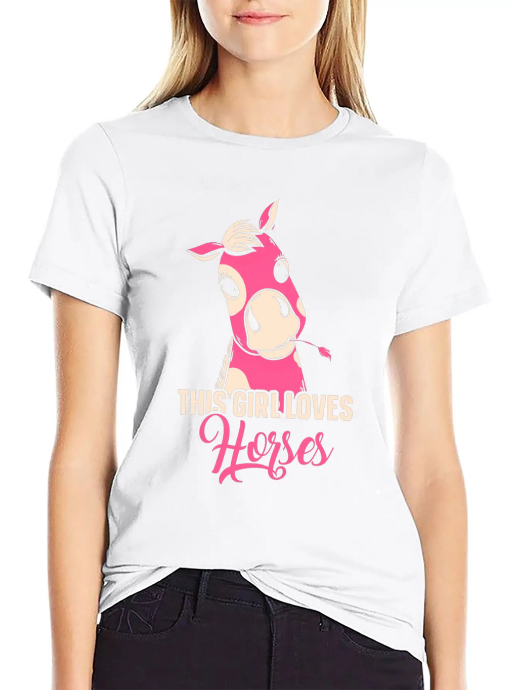 This Girl Loves Horses Riding Horse Lover Rider Breathable Graphic T-Shirt – Perfect For Casual Days