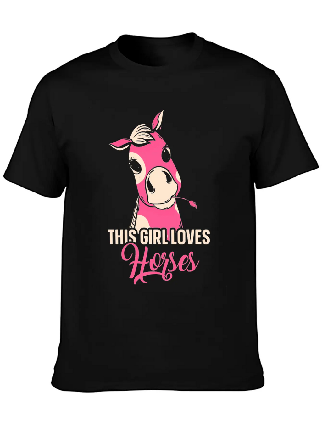 This Girl Loves Horses Riding Horse Lover Rider Breathable Graphic T-Shirt – Perfect For Casual Days