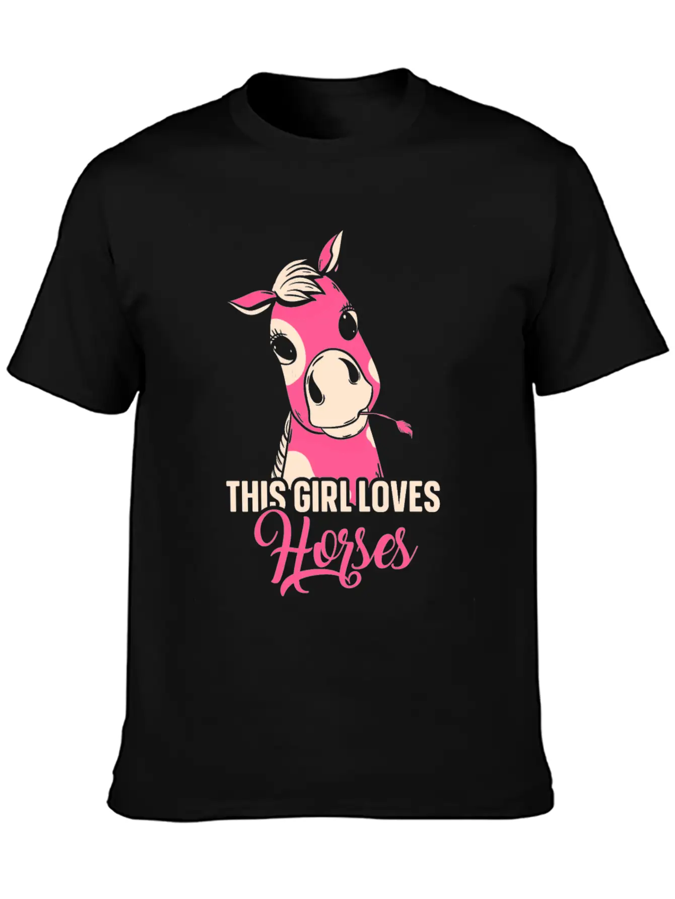 This Girl Loves Horses Riding Horse Lover Rider Breathable Graphic T-Shirt – Perfect For Casual Days
