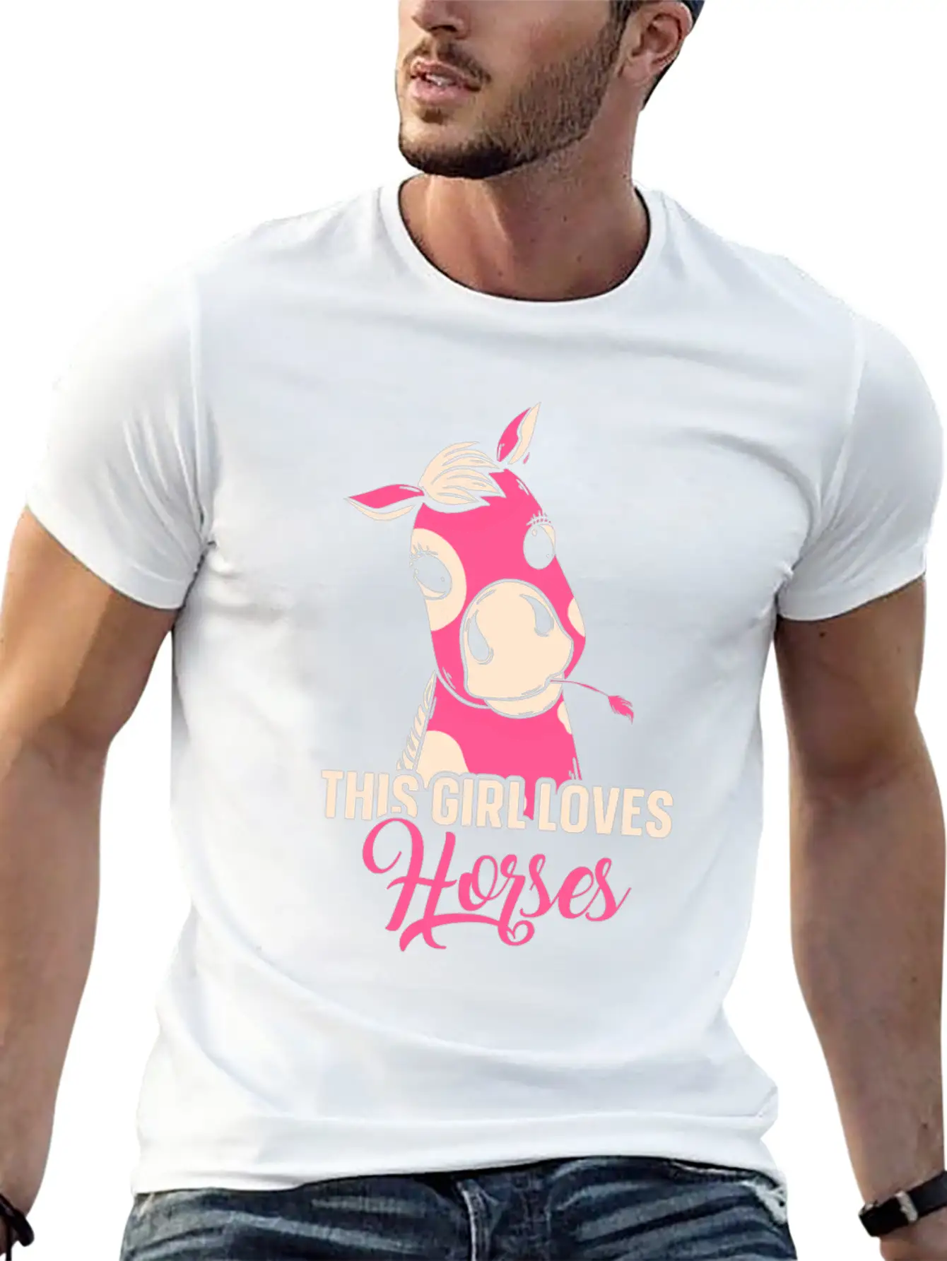 This Girl Loves Horses Riding Horse Lover Rider Breathable Graphic T-Shirt – Perfect For Casual Days