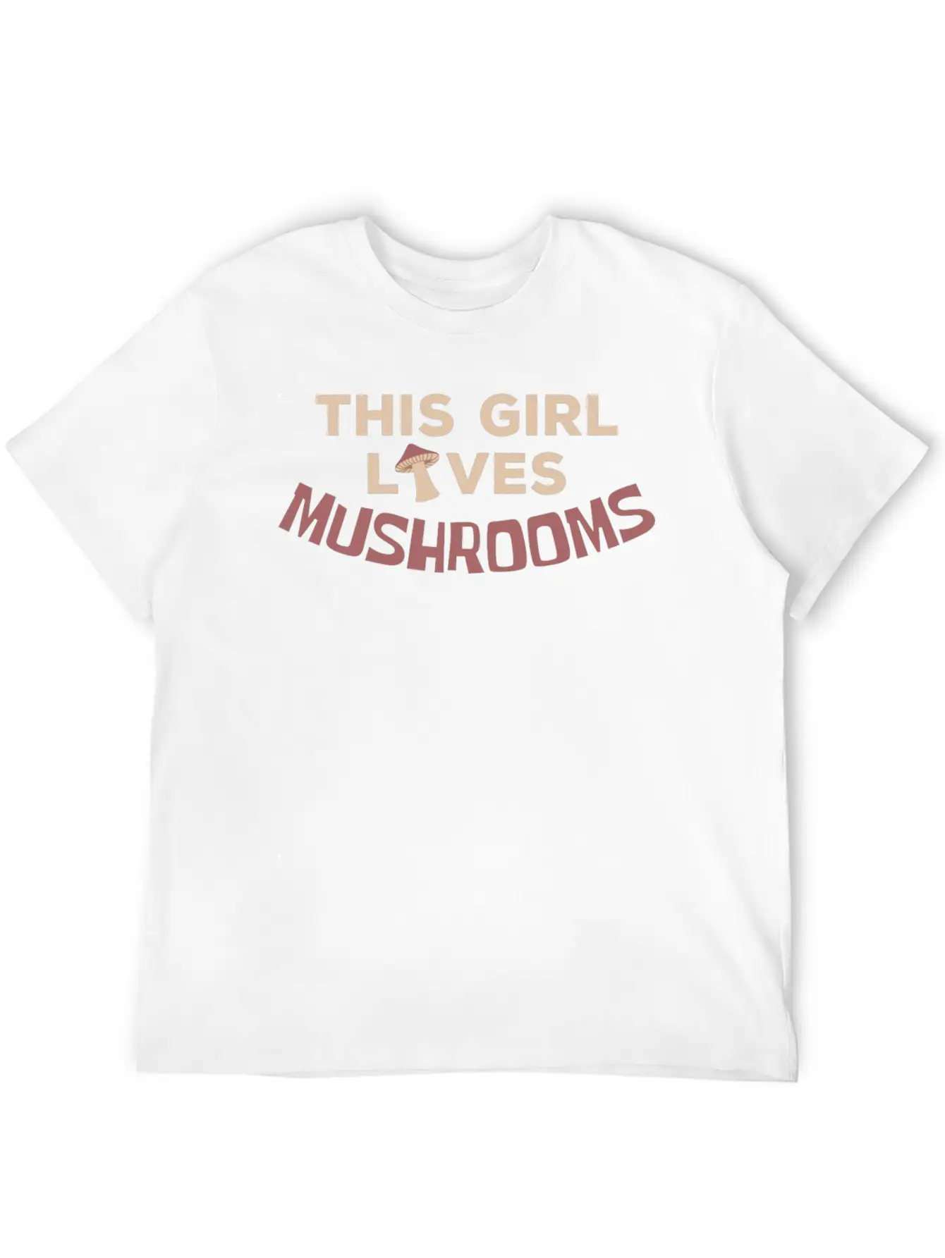This Girl Loves Mushrooms Mushroom Mushrooming Relaxed Everyday Tee – Lightweight And Durable Cotton