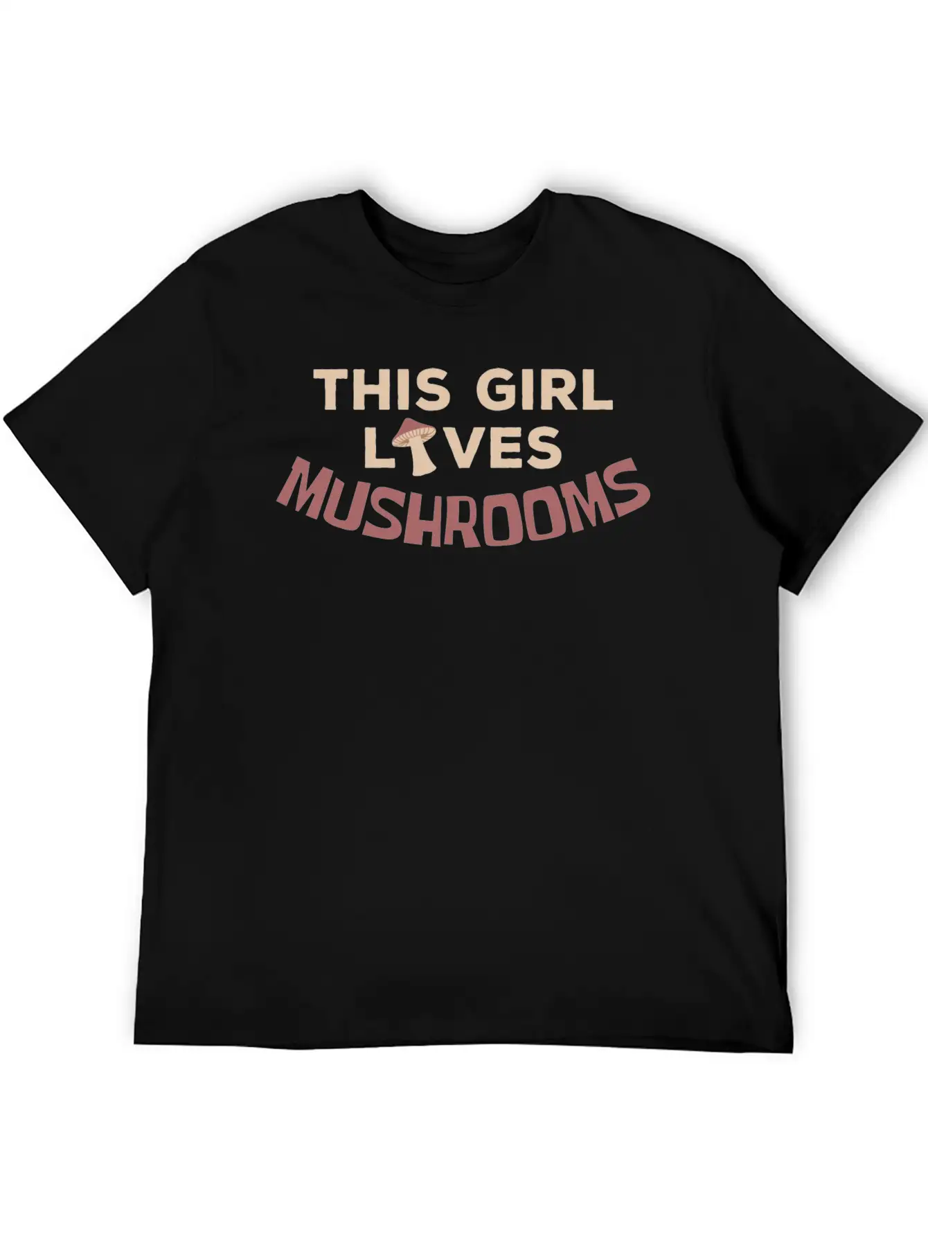This Girl Loves Mushrooms Mushroom Mushrooming Relaxed Everyday Tee – Lightweight And Durable Cotton