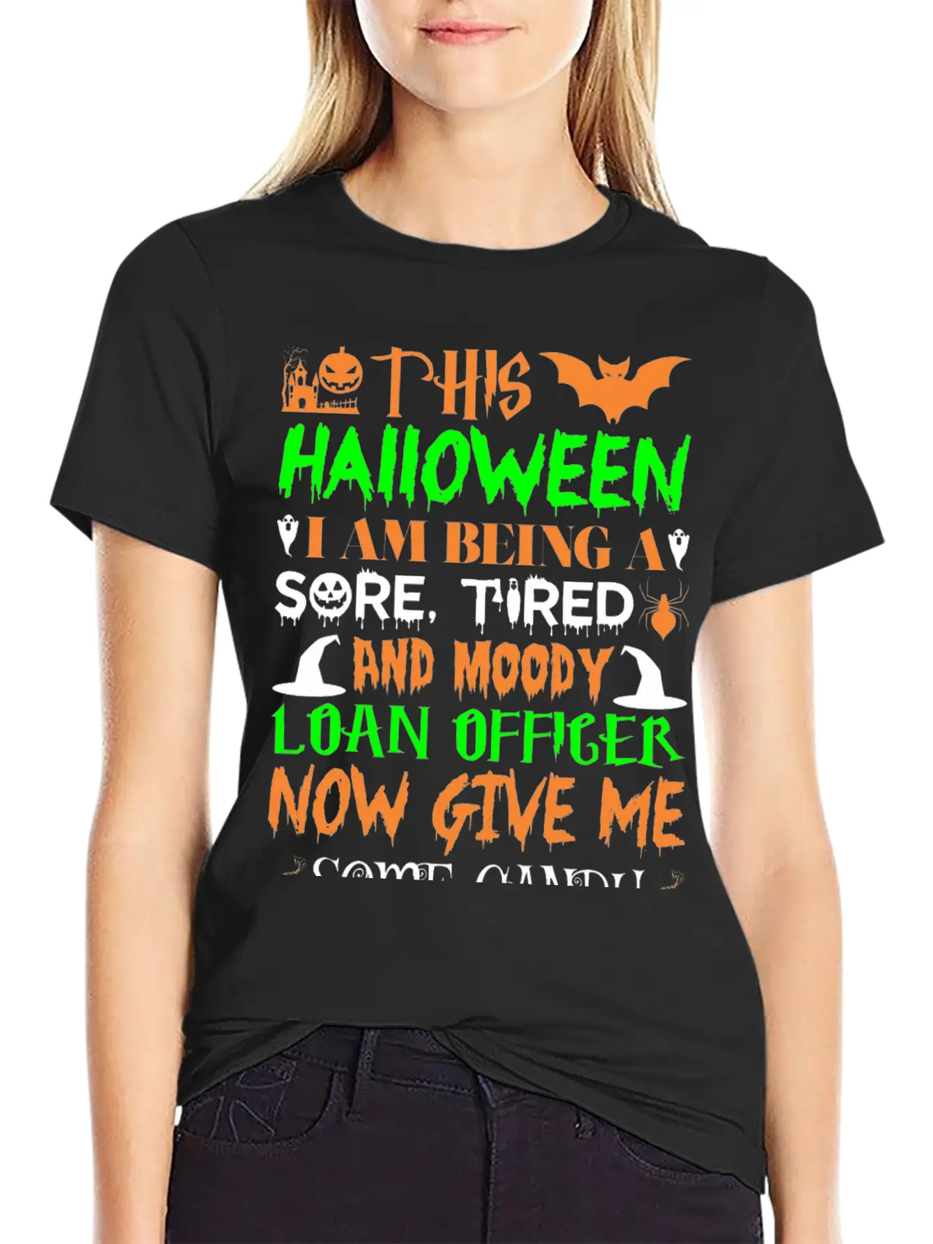 This Halloween Being Tired Loan Officer Candy Basic Graphic T-Shirt – Daily Comfort In Soft Cotton