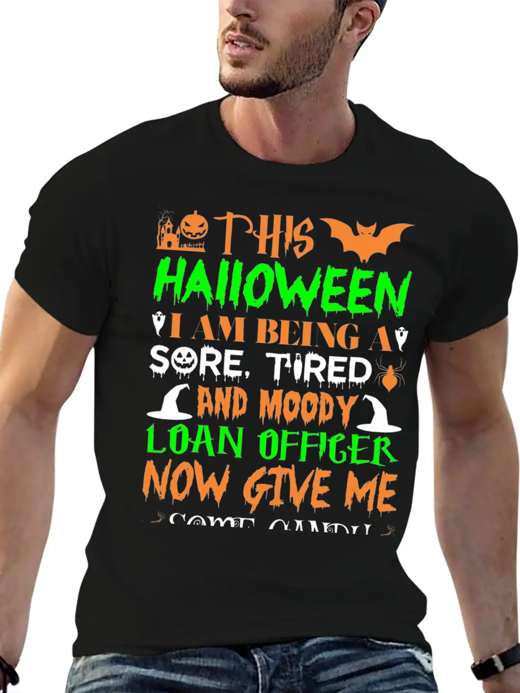 This Halloween Being Tired Loan Officer Candy Basic Graphic T-Shirt – Daily Comfort In Soft Cotton