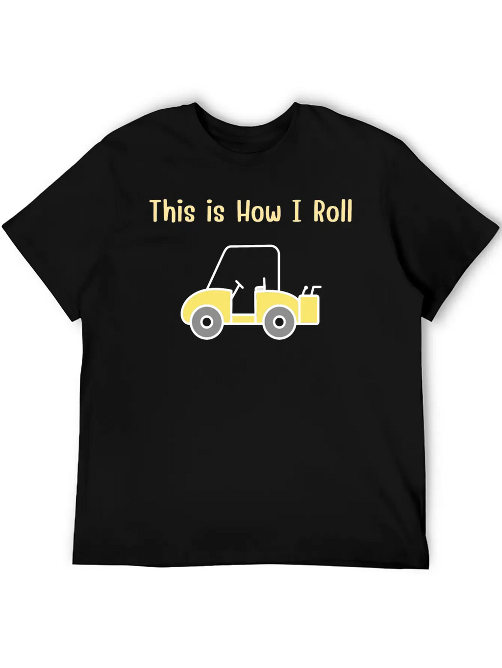 This Is How I Roll Fun Humor Golf Vintage Breathable Graphic T-Shirt – Perfect For Casual Days