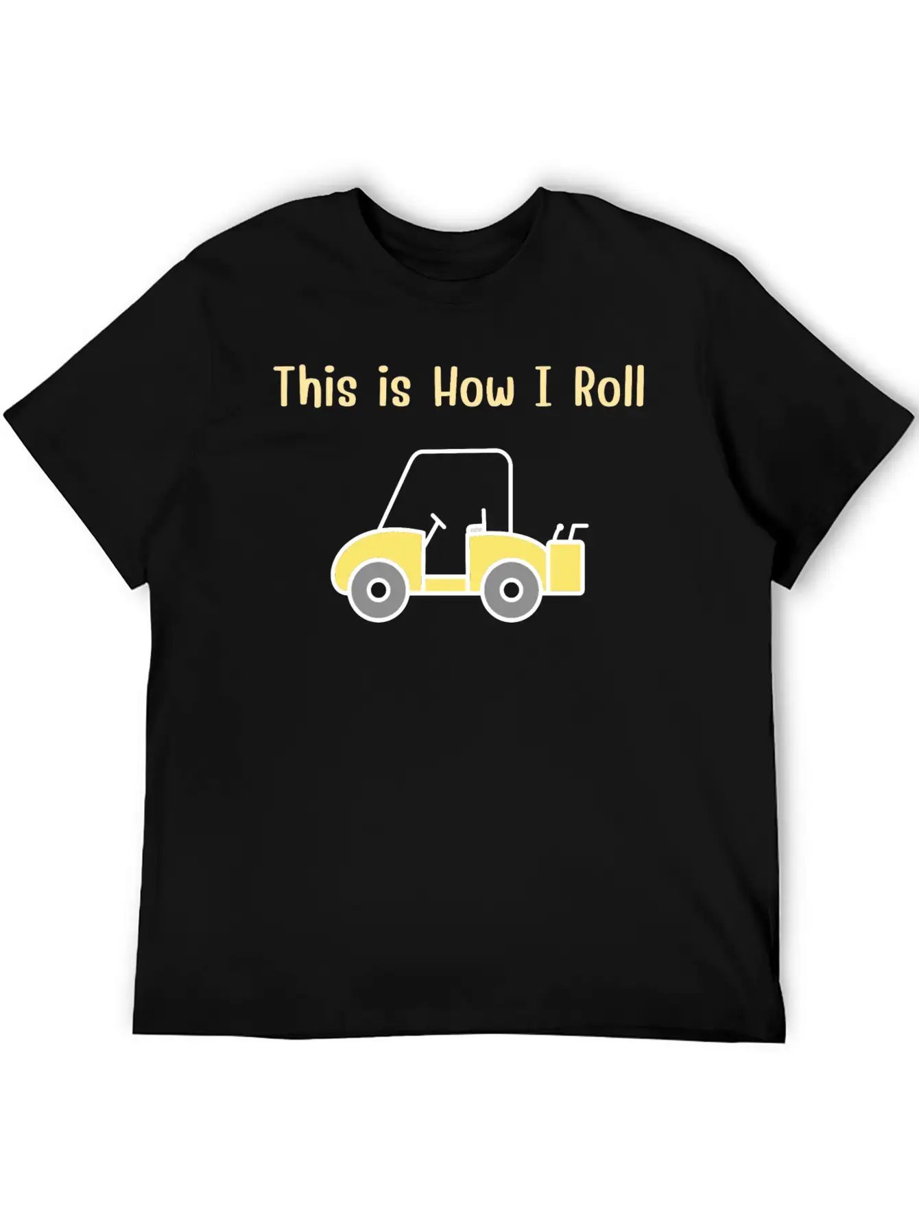 This Is How I Roll Fun Humor Golf Vintage Breathable Graphic T-Shirt – Perfect For Casual Days