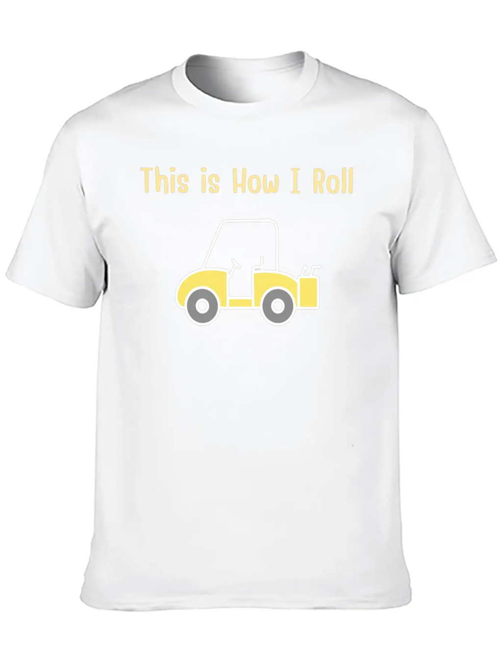 This Is How I Roll Fun Humor Golf Vintage Breathable Graphic T-Shirt – Perfect For Casual Days