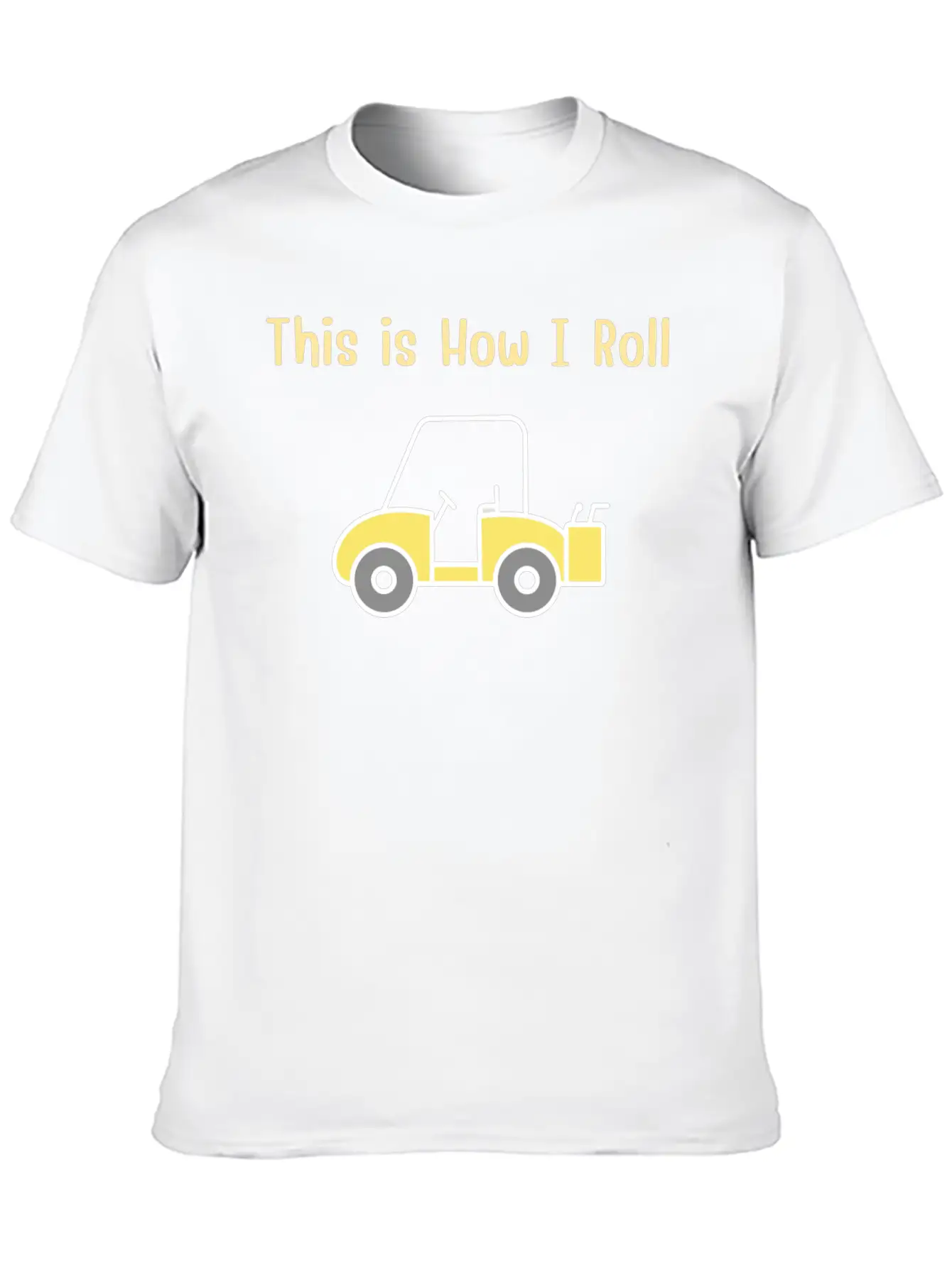 This Is How I Roll Fun Humor Golf Vintage Breathable Graphic T-Shirt – Perfect For Casual Days