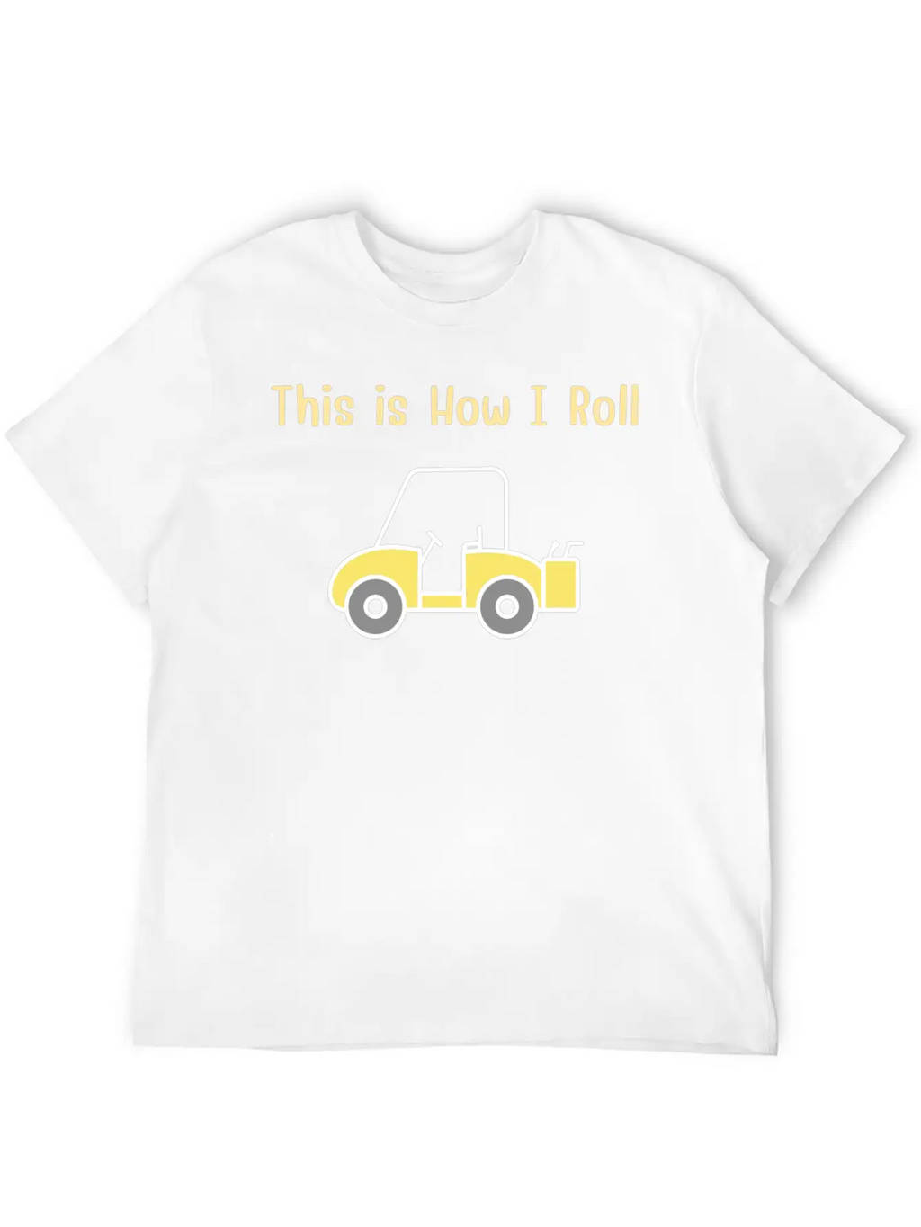 This Is How I Roll Fun Humor Golf Vintage Breathable Graphic T-Shirt – Perfect For Casual Days