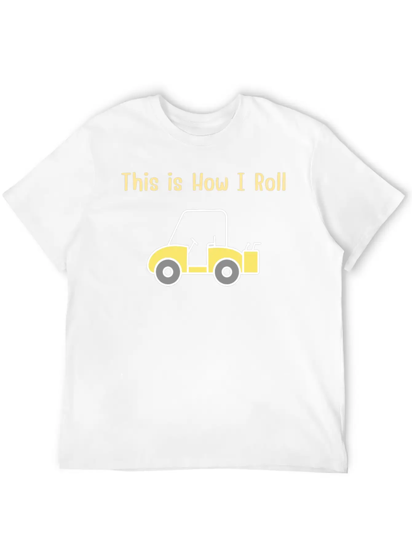 This Is How I Roll Fun Humor Golf Vintage Breathable Graphic T-Shirt – Perfect For Casual Days
